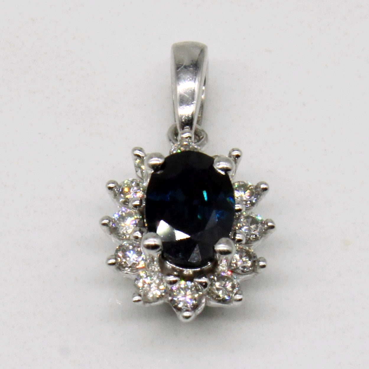 Sapphire & Diamond Pendant | 0.45ct, 0.18ctw |