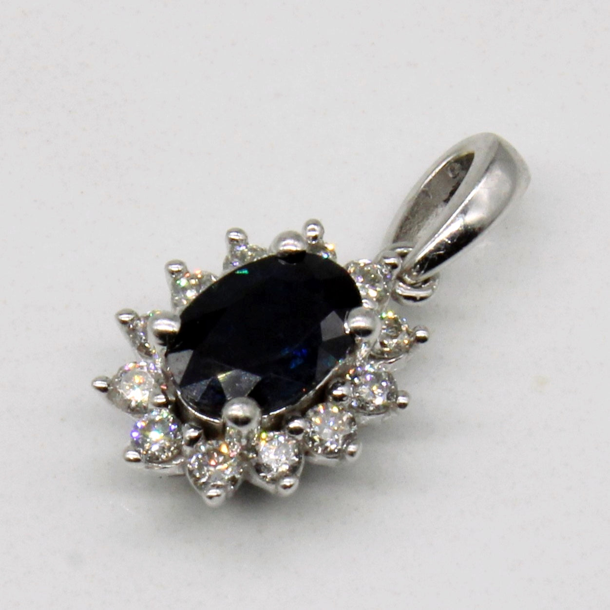 Sapphire & Diamond Pendant | 0.45ct, 0.18ctw |