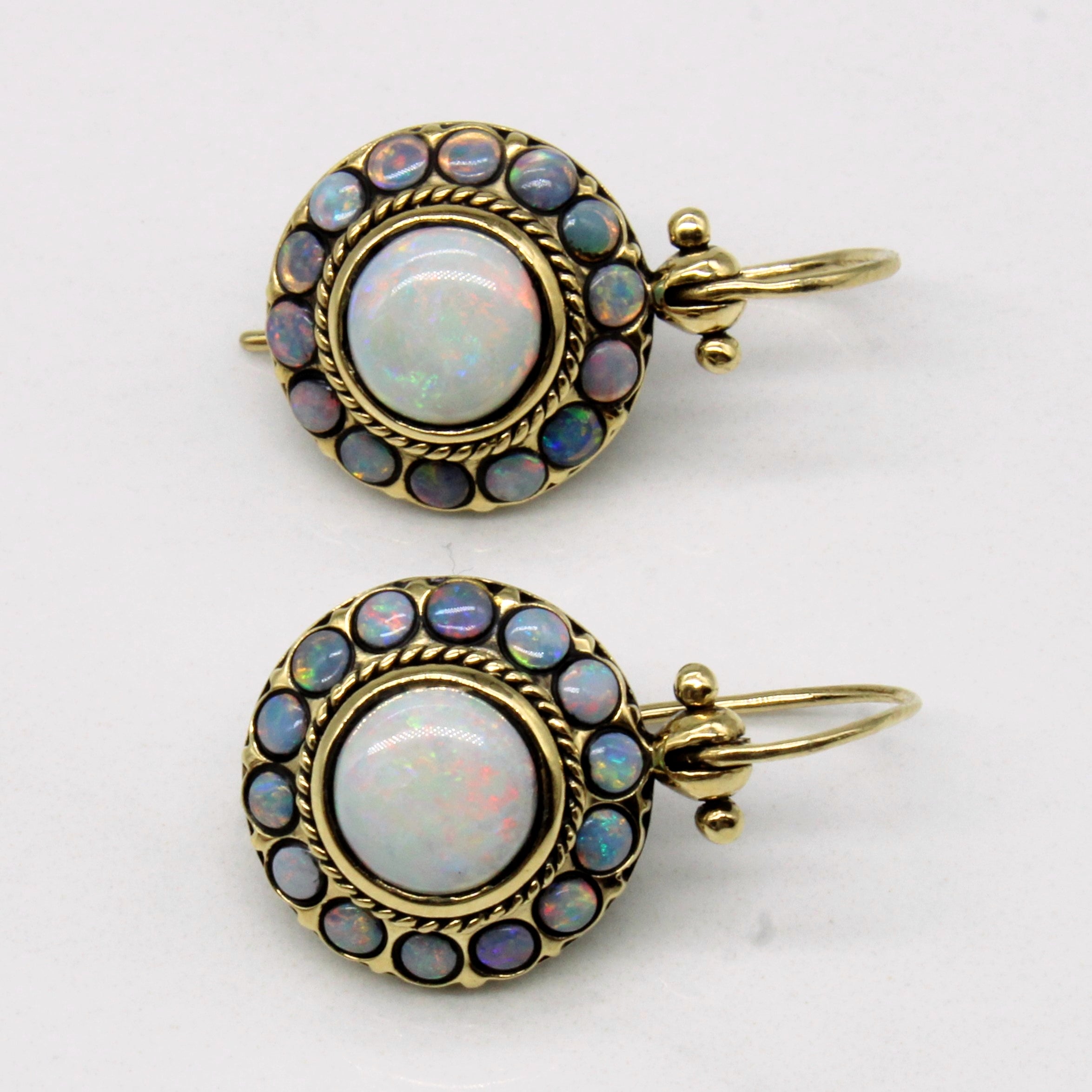 Boucles d'oreilles en opale ancienne | 2,50 ct |