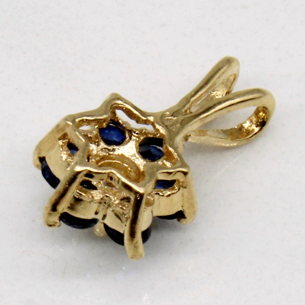 Pendentif saphir et diamants | 0,24 ct, 0,06 ct |