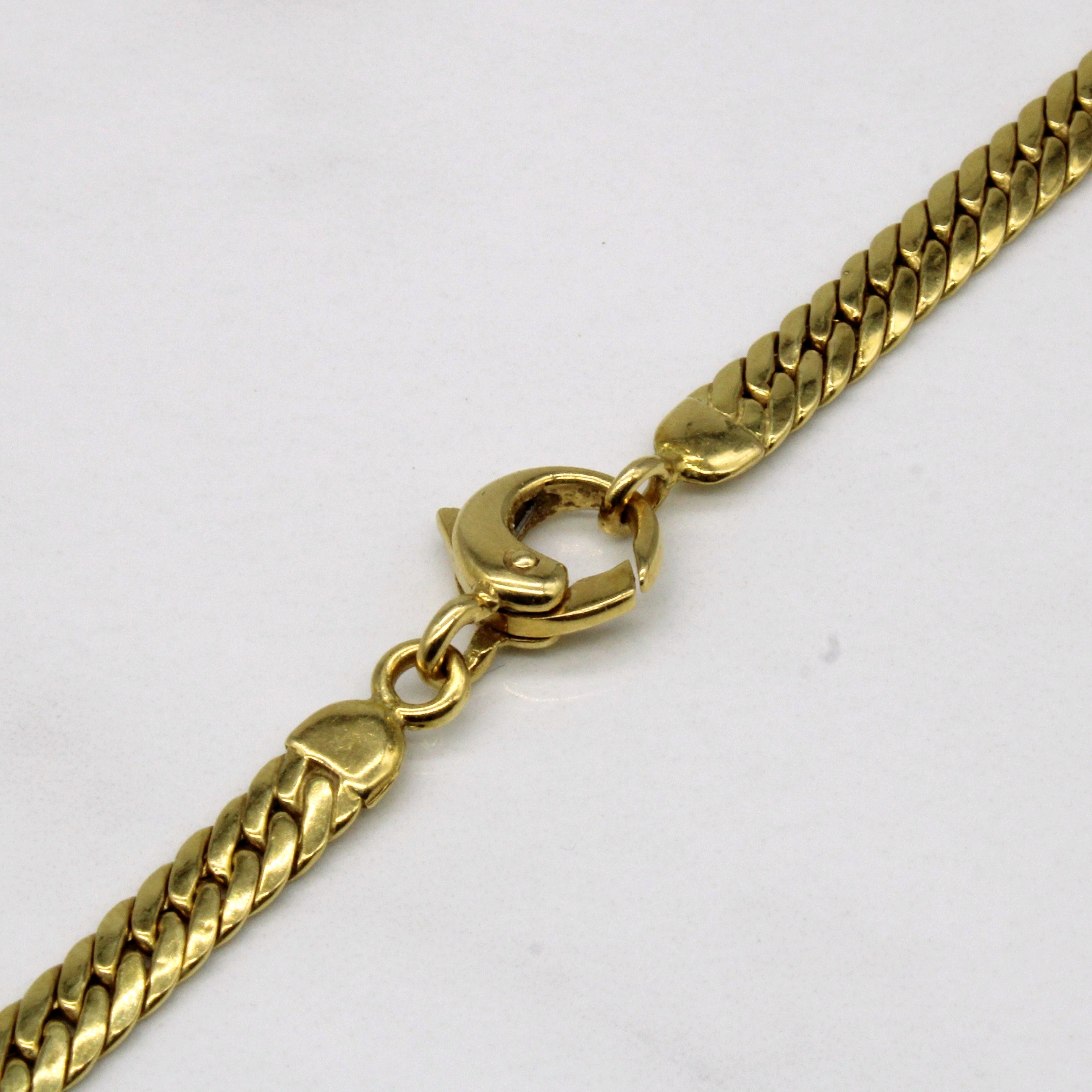 Collier pendentif pièce de monnaie en cuivre et or jaune 18 carats | 17 pouces |