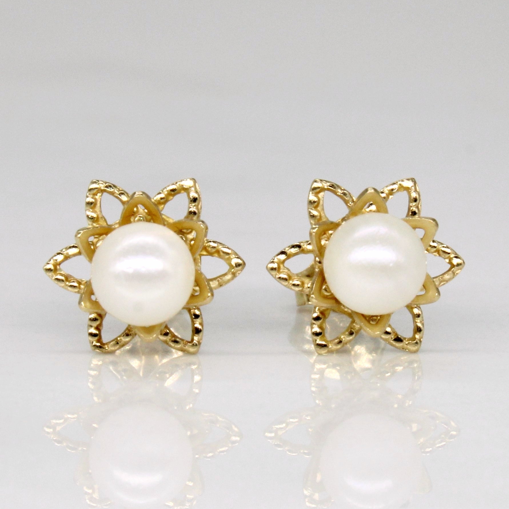 Pearl Star Earrings