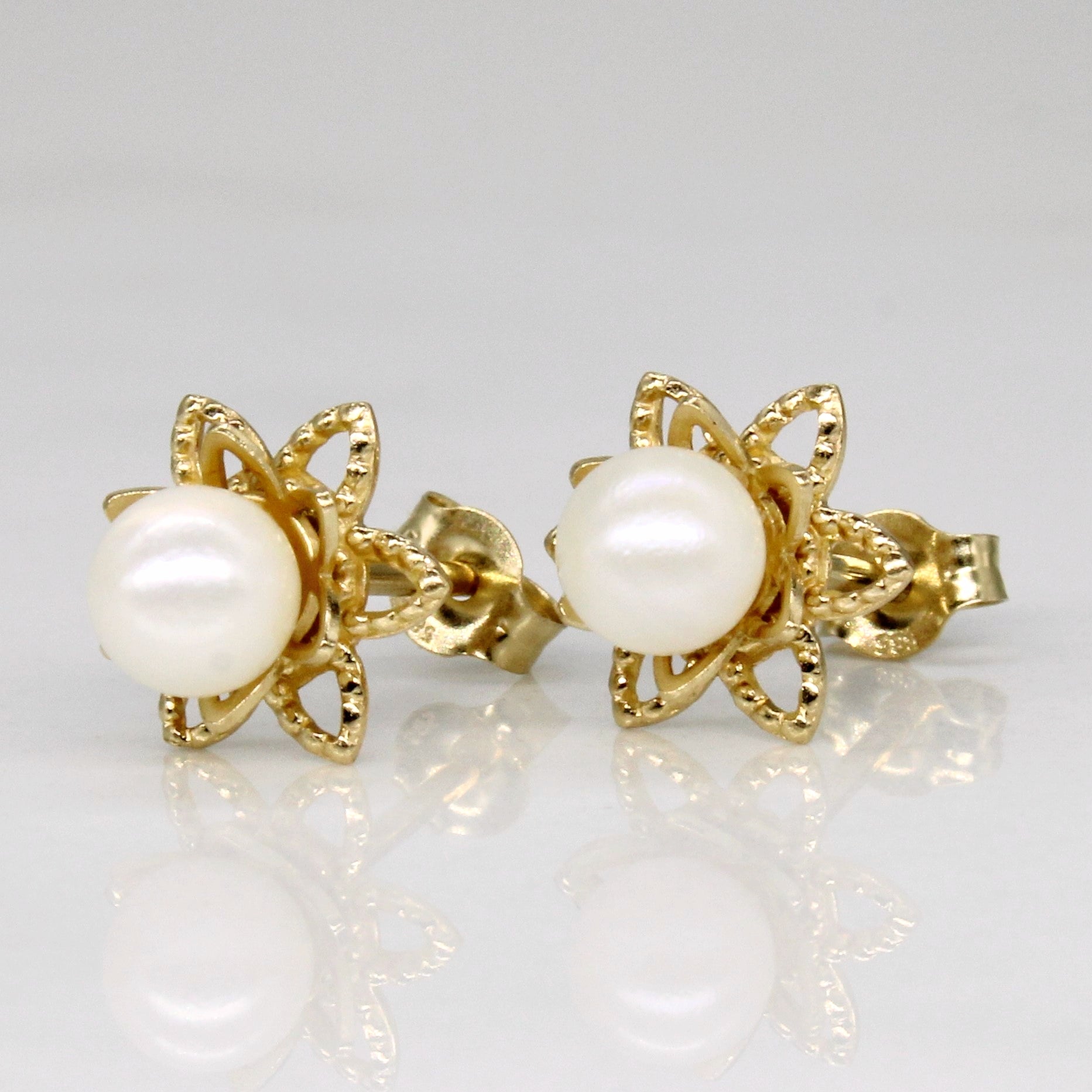 Pearl Star Earrings
