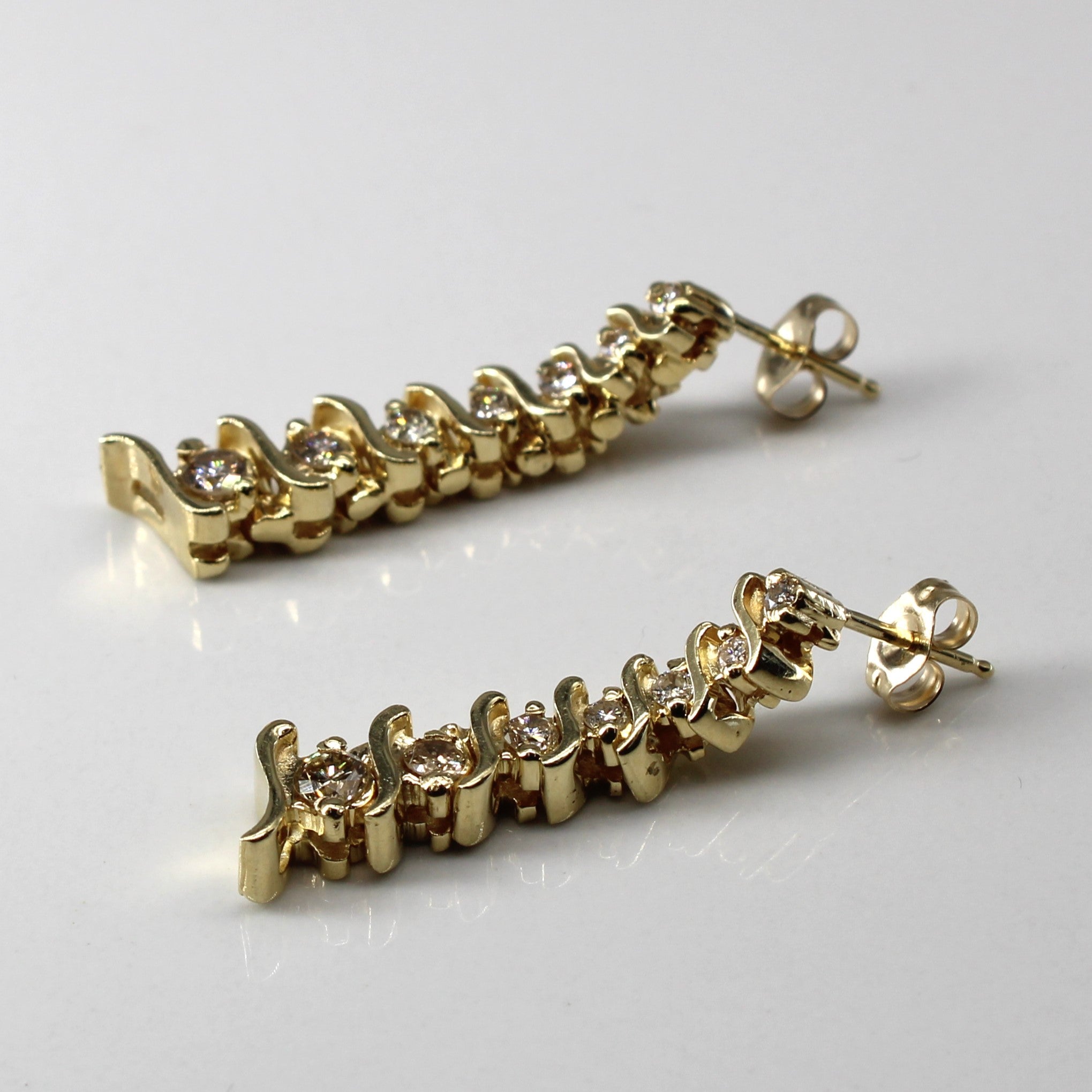 Diamond Dangle Earrings | 0.50ctw |