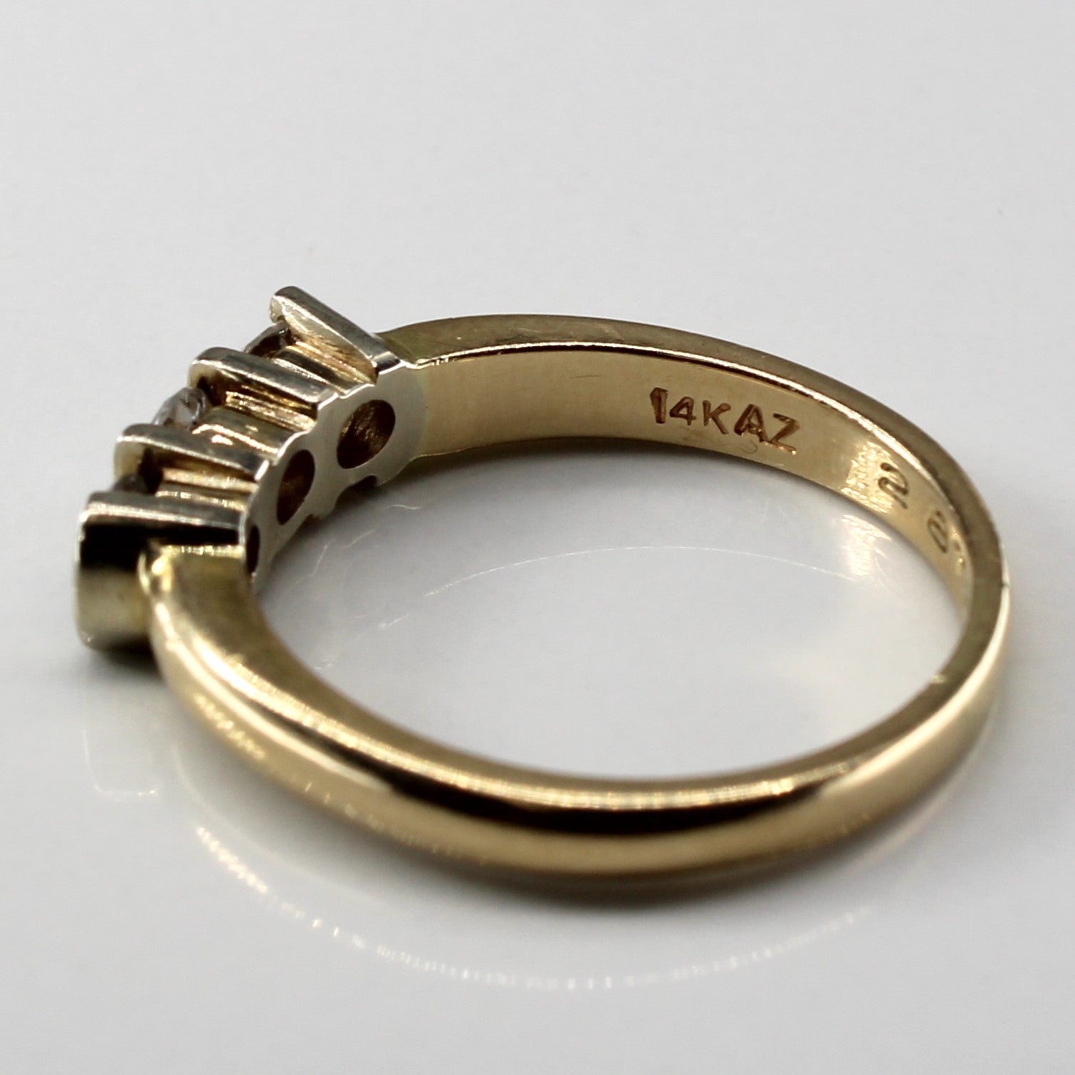 Three Stone Diamond Ring | 0.53ctw | SZ 7.75 |