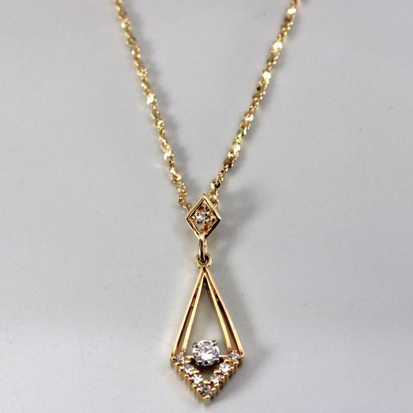 Diamond Pendant Necklace | 0.35ctw | 20