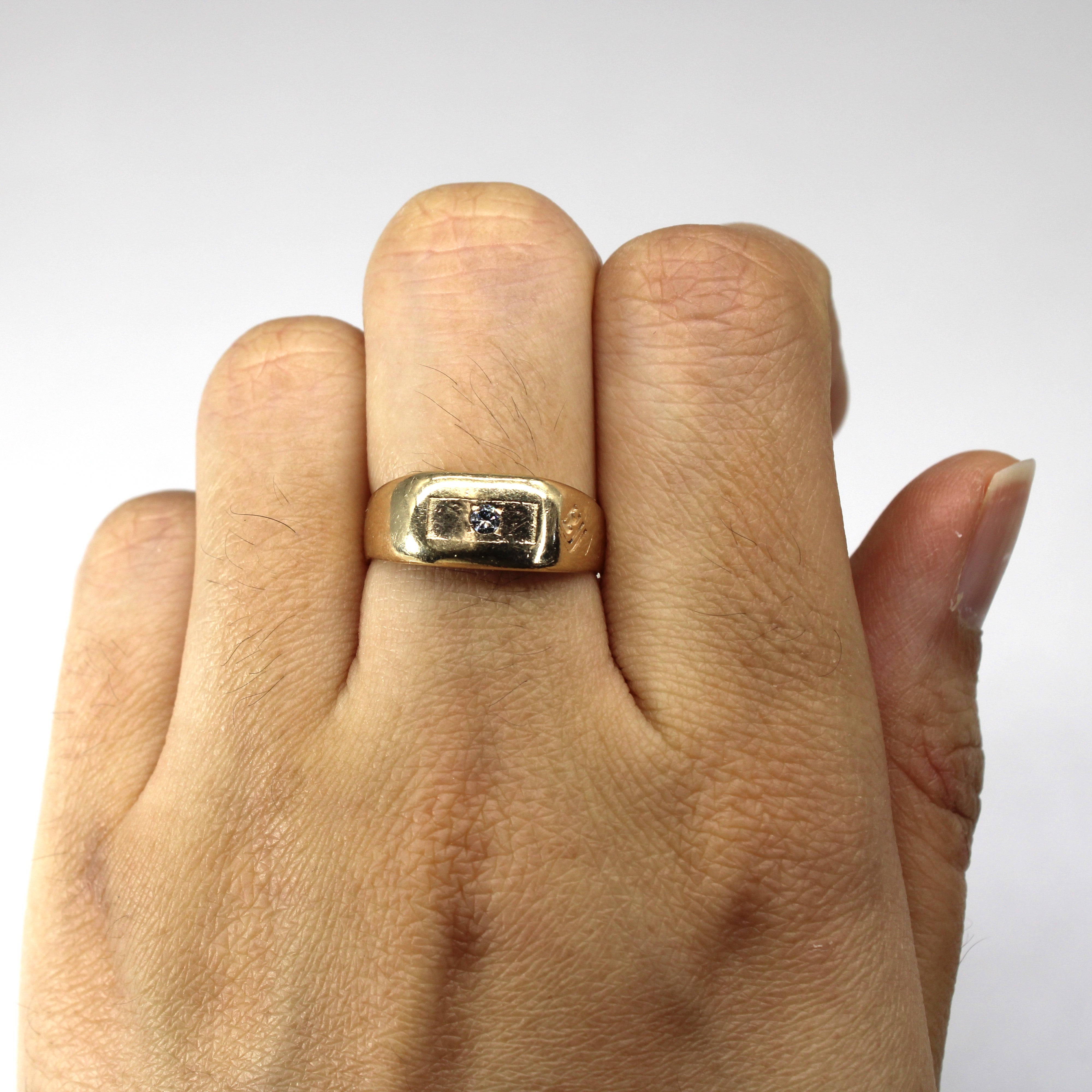 Flush Set Diamond Ring | 0.03ct |SZ 7 |