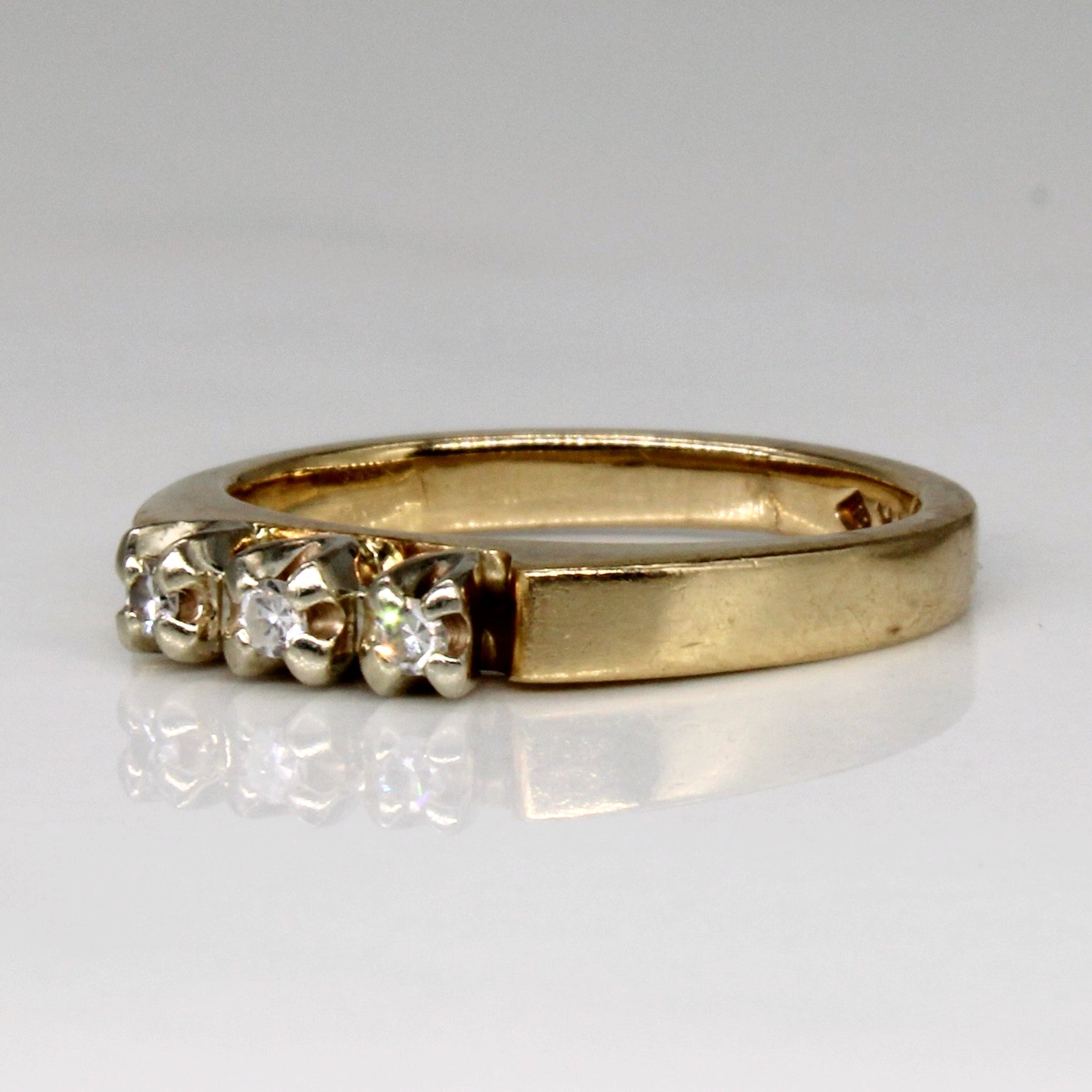 Three Stone Diamond Ring | 0.05ctw | SZ 4 |