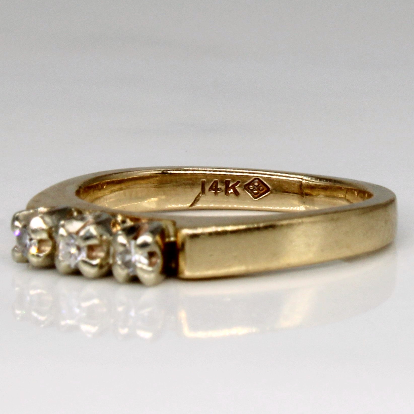 Three Stone Diamond Ring | 0.05ctw | SZ 4 |