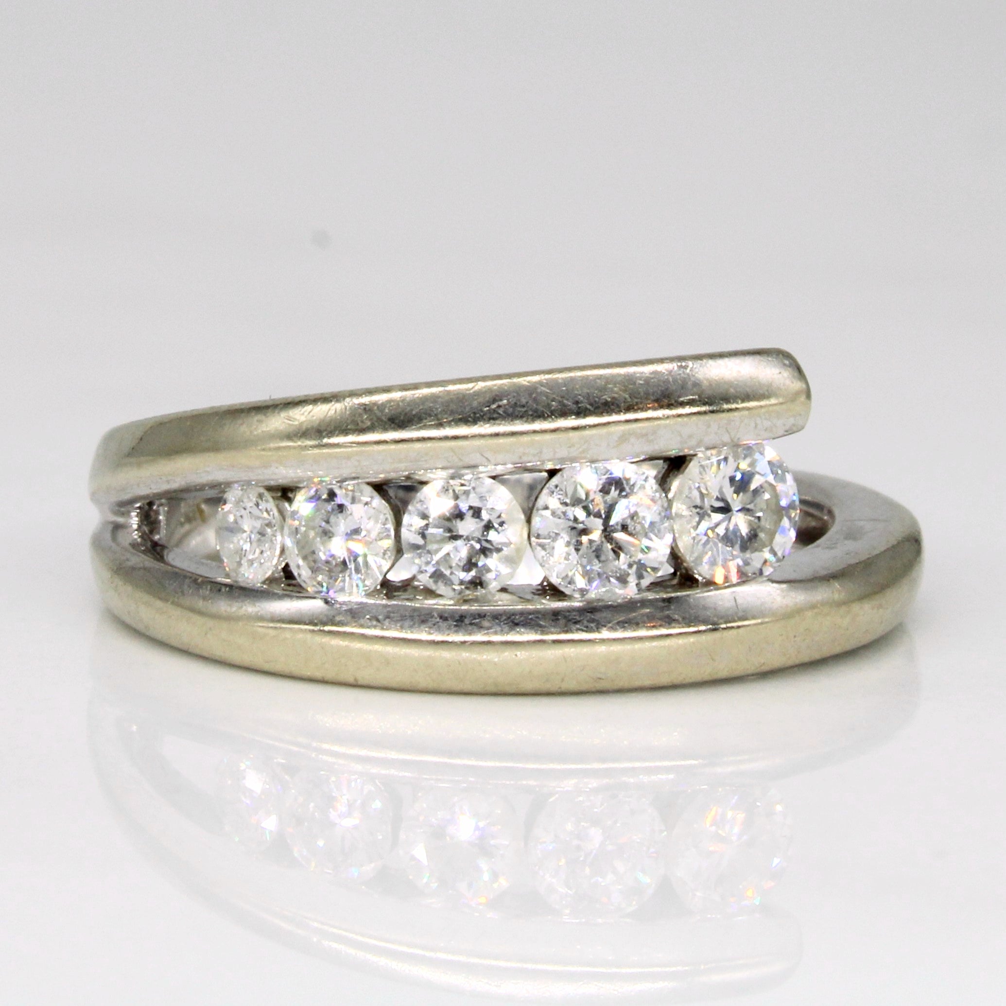 Diamond Waterfall Ring | 0.60ctw | SZ 6.75 |