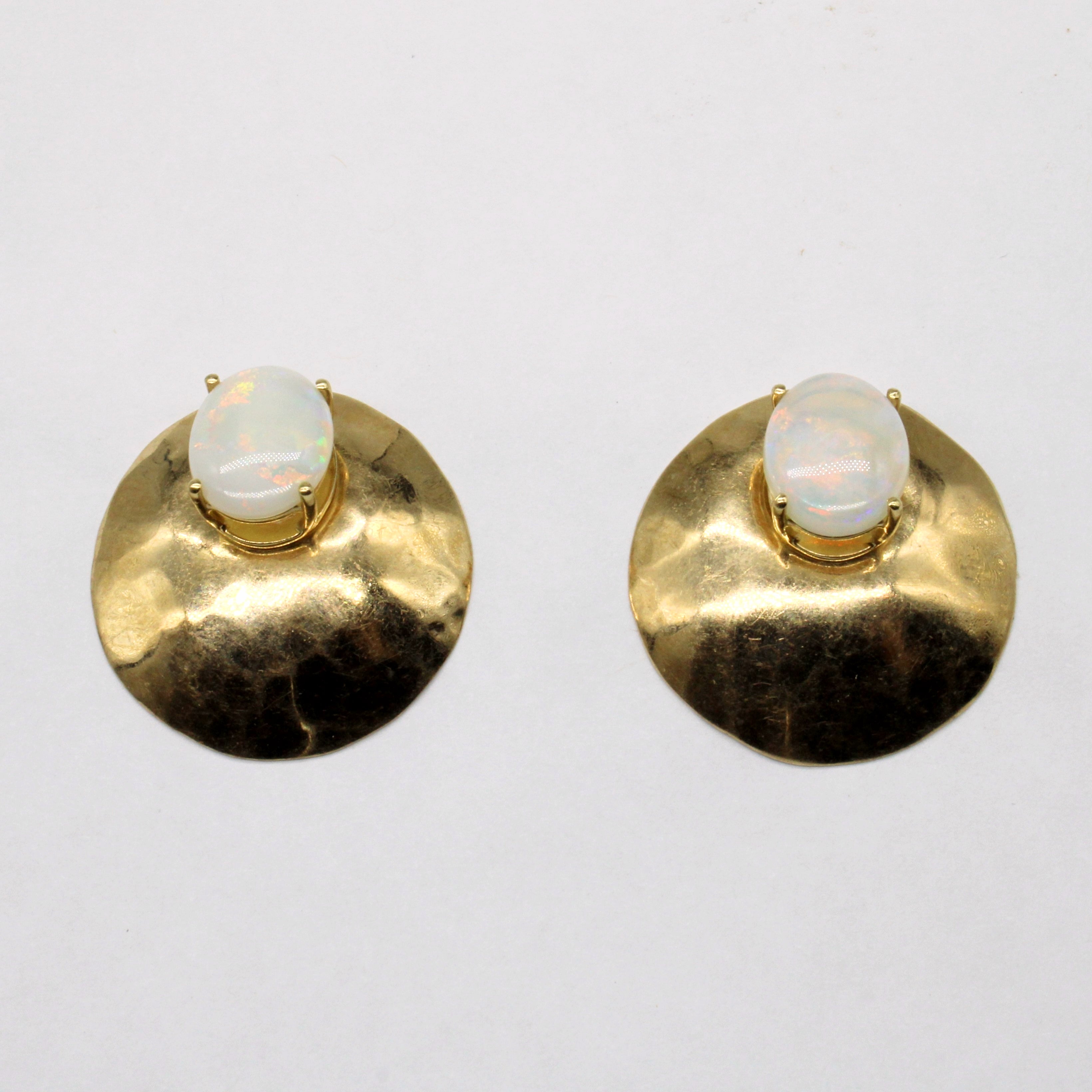 Opal Shield Earrings | 3.60ctw |