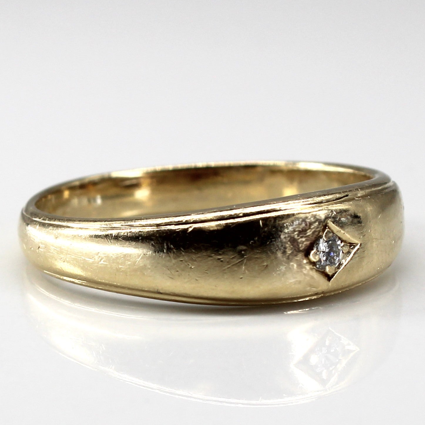 Bague solitaire en diamant | 0,04 ct | Taille 12 |