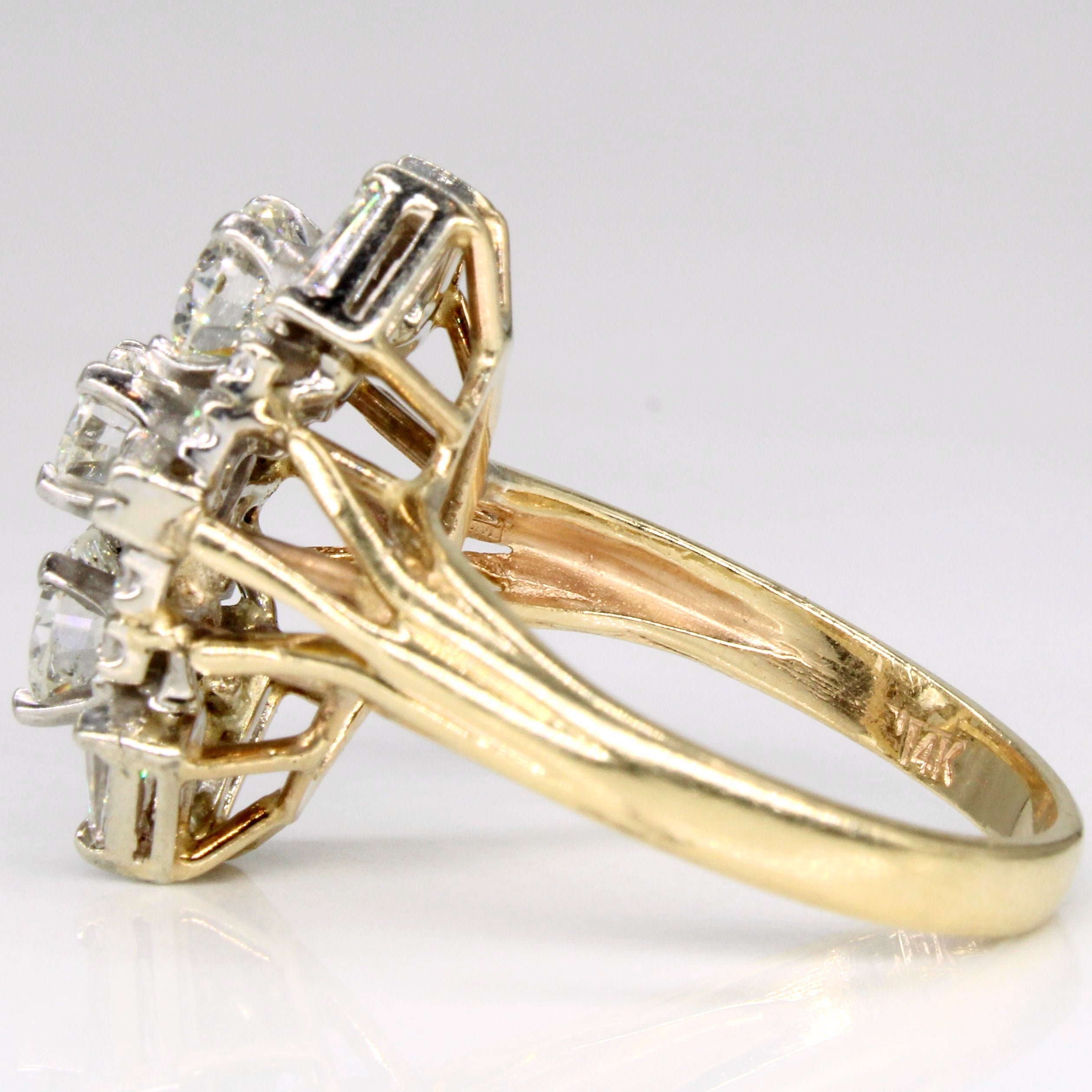 Diamond Cocktail Ring | 1.93ctw | SZ 6 |