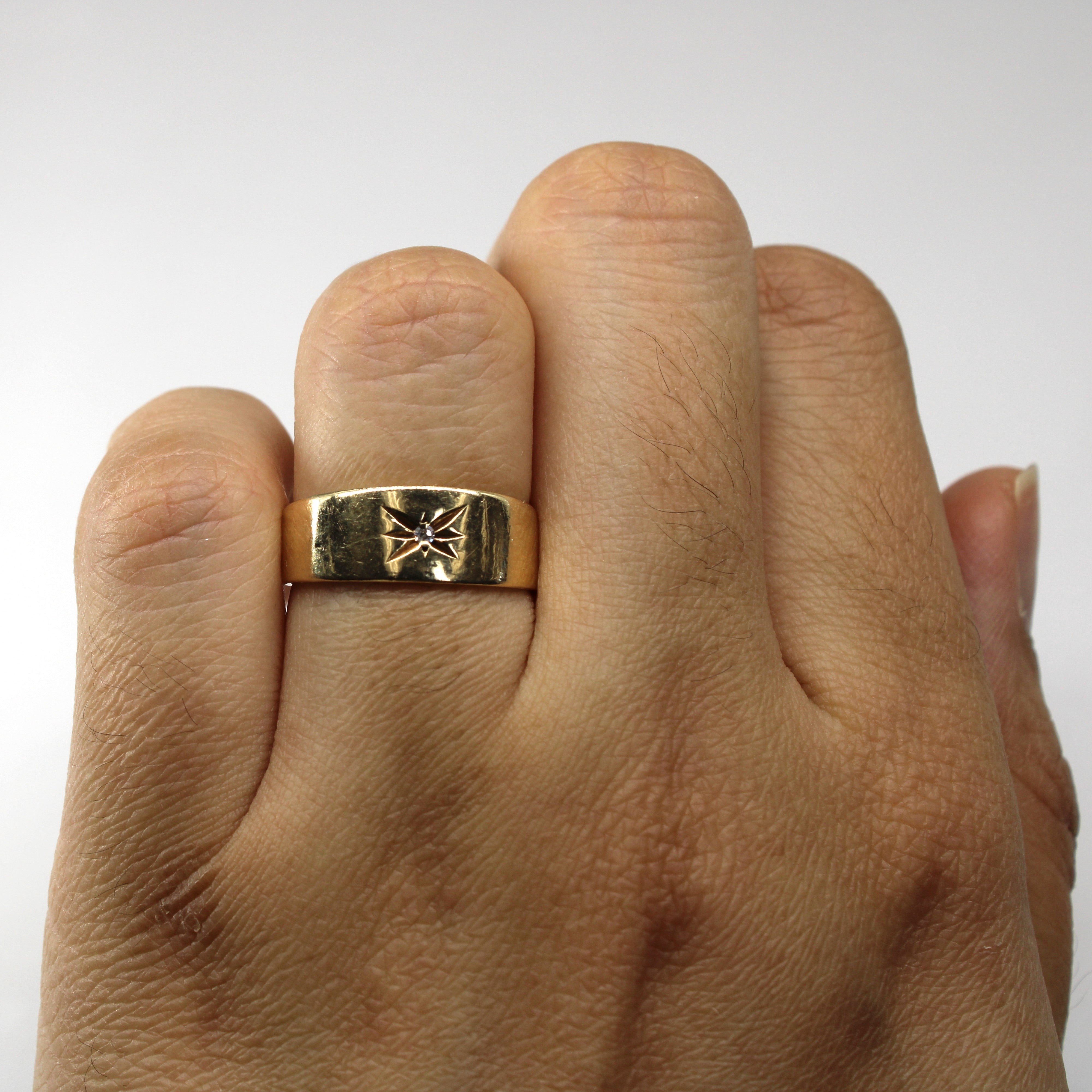 Flush Set Diamond Ring | 0.01ct | SZ 5.5 |