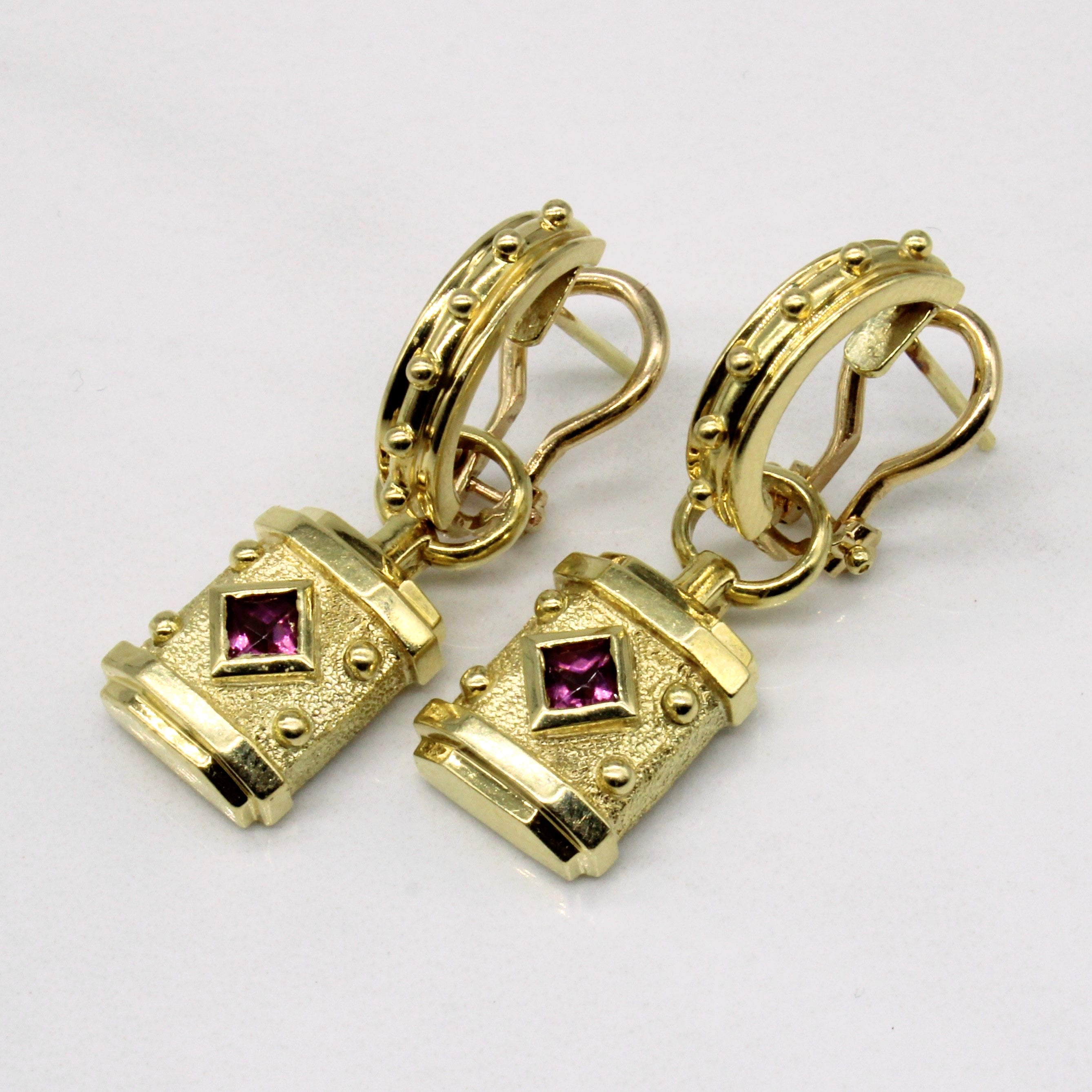 Garnet Drop Earrings | 0.26ctw |