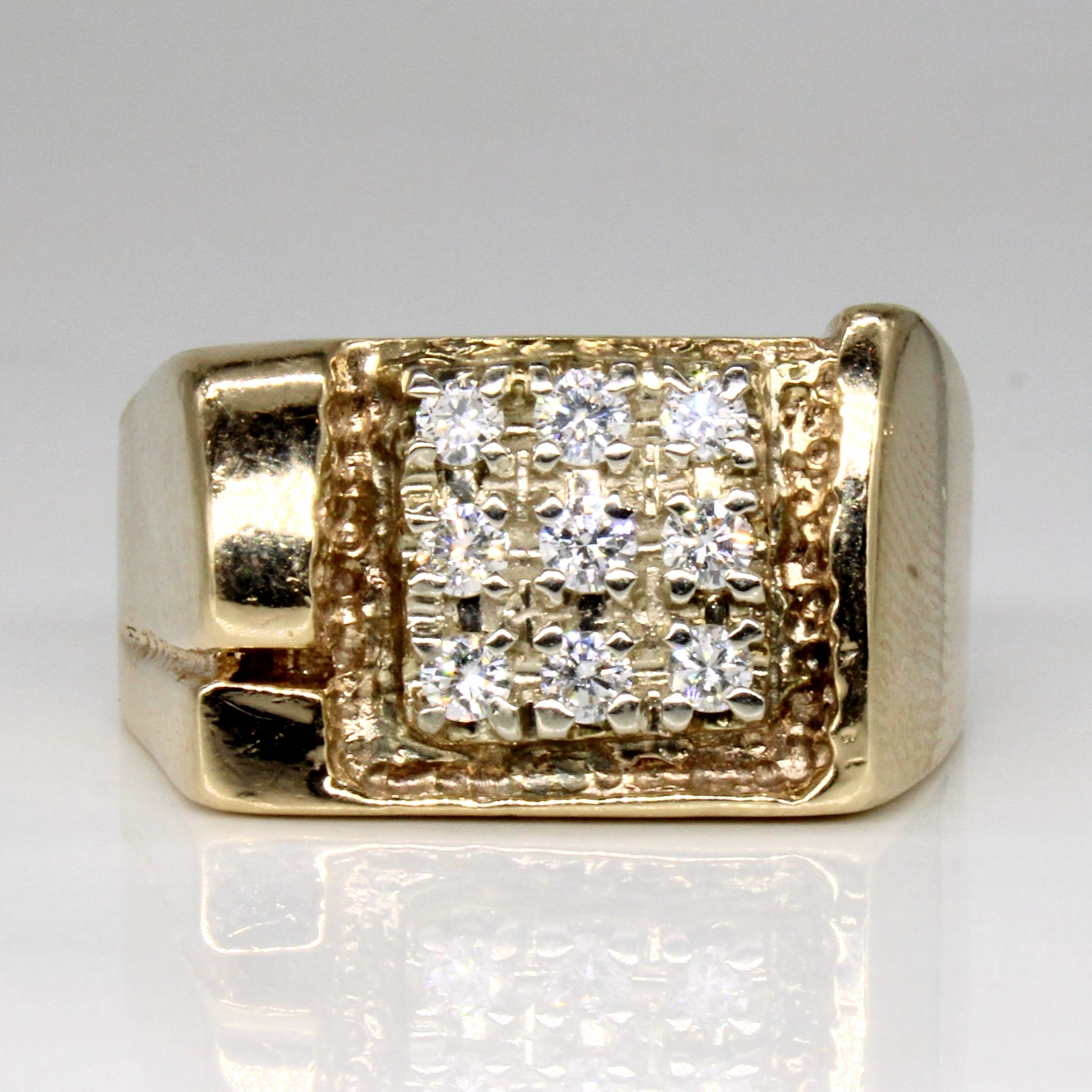 Diamond Grid Ring | 0.40ctw | SZ 10.25 |