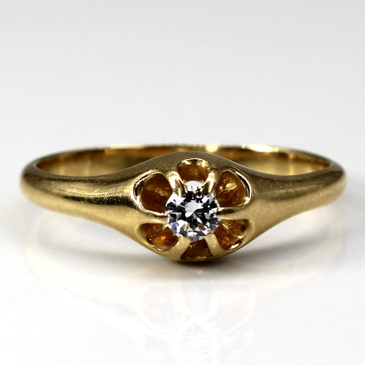 Belcher Set Diamond Ring | 0.09ct | SZ 6 |