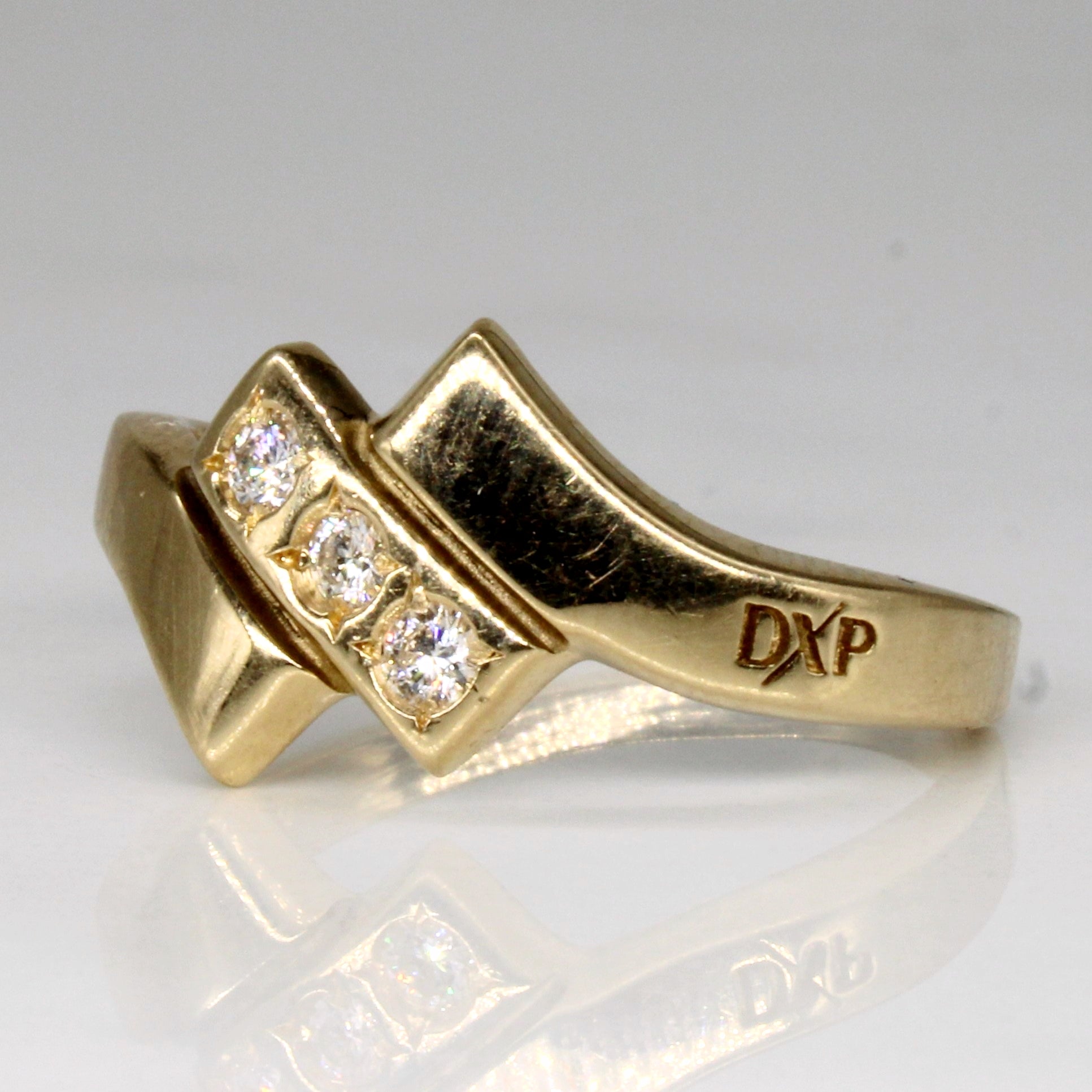 Diamond Waterfall Ring | 0.12ctw | SZ 8.75 |