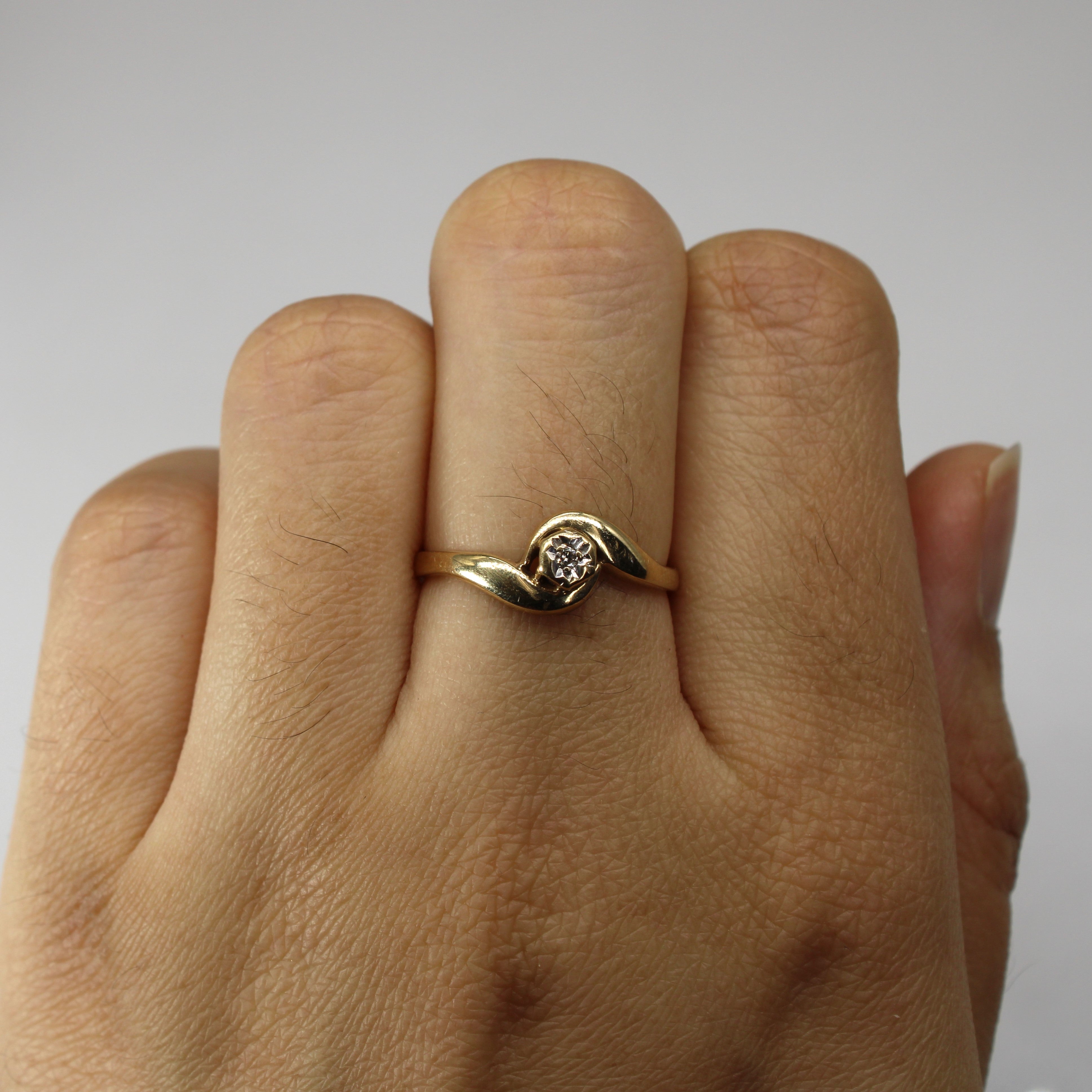 Bypass Diamond Ring | 0.01ct | SZ 7 |