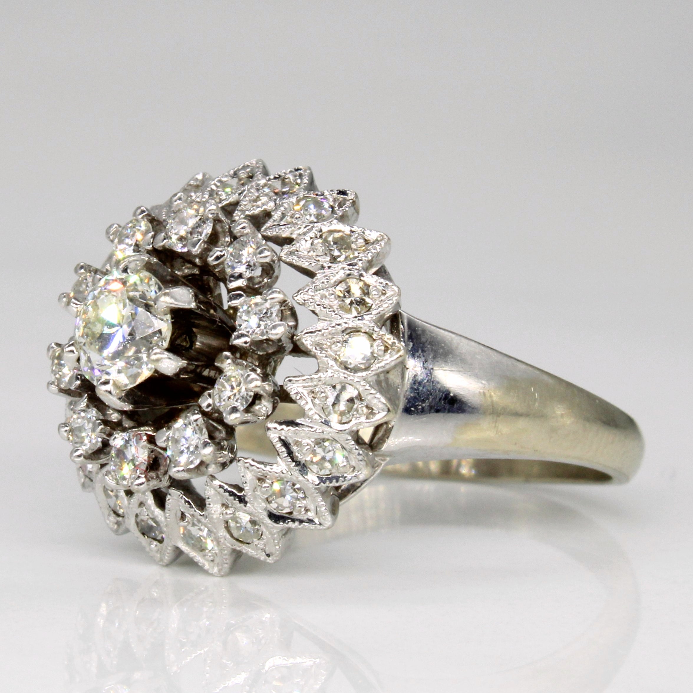 Old European Diamond Cluster Ring | 0.38ct, 0.15ctw, 0.1ctw | SZ 7.75 |