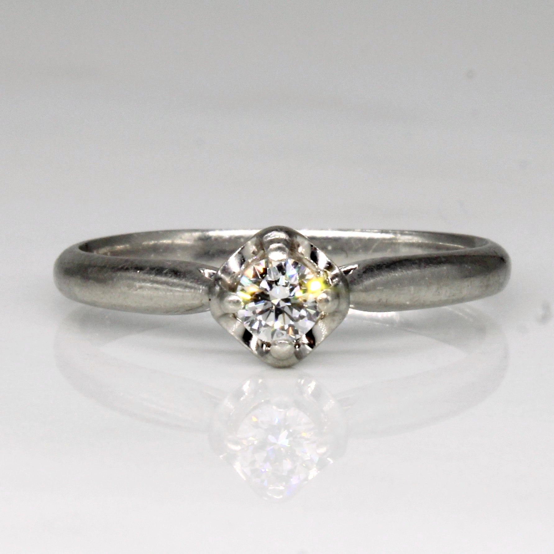 Diamond Engagement Platinum Ring | 0.15ct | SZ 6.5 |