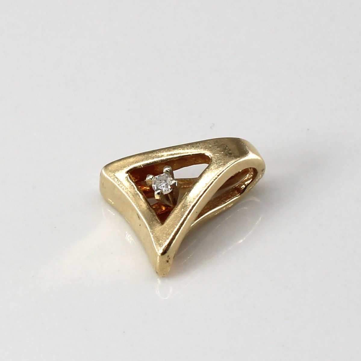 Solitaire Diamond Gold Pendant | 0.02ct |