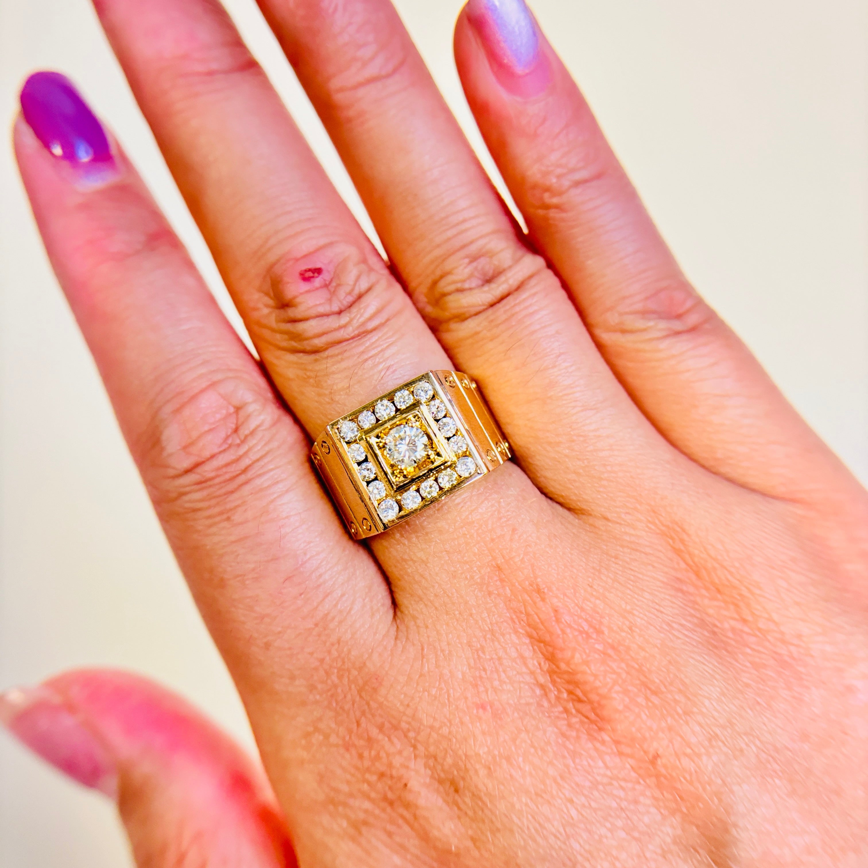 14k Yellow Gold Diamond Ring | 0.76ctw | SZ 8.25