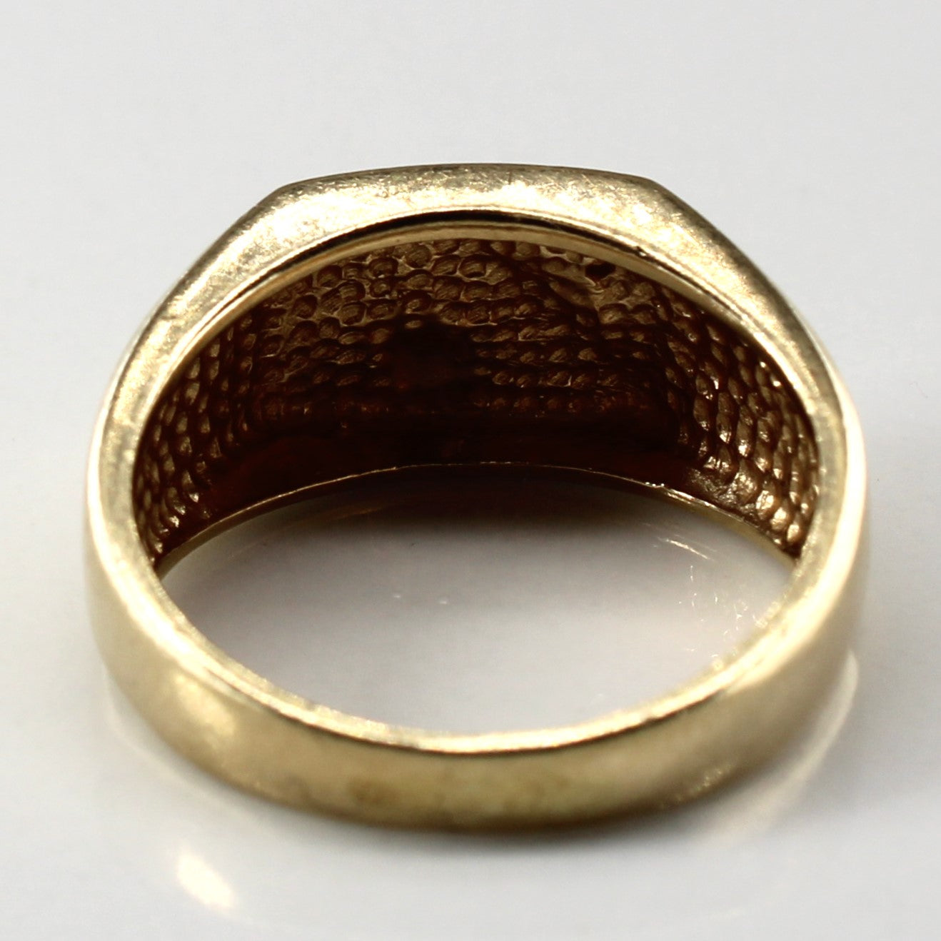 Diamond Signet Gold Ring | 0.01ct | SZ 5.5 |