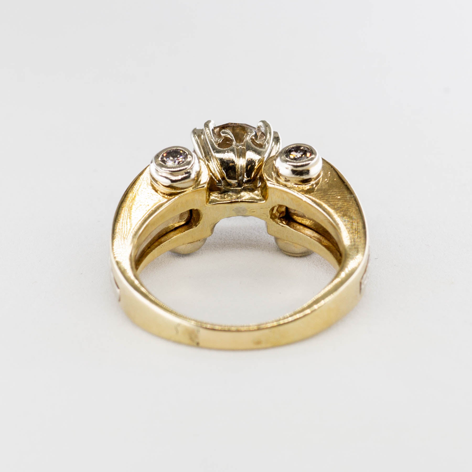 Bague de fiançailles en diamant champagne | 1,64 ct, taille 6,75 |