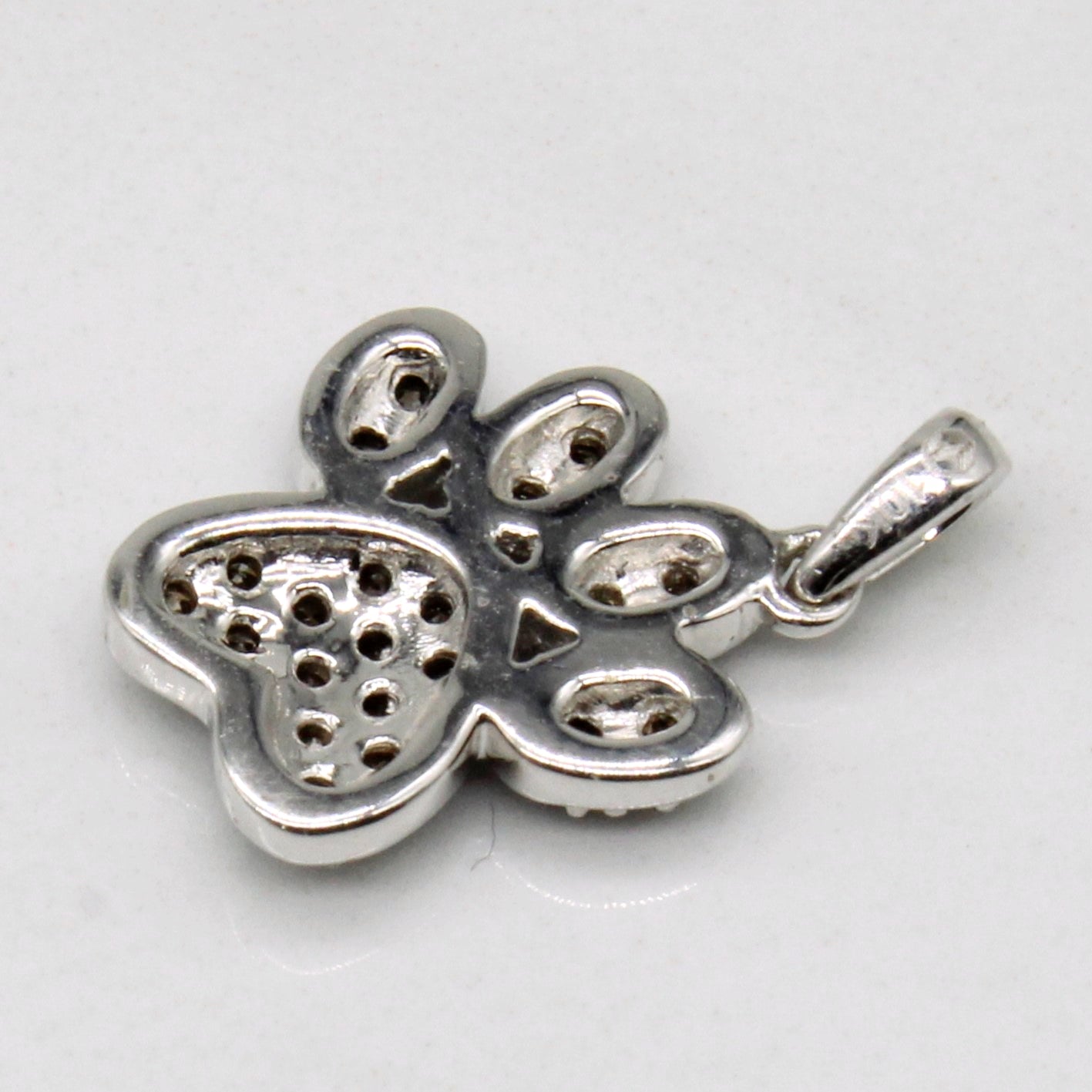Brown Diamond Paw Pendant | 0.10ctw |