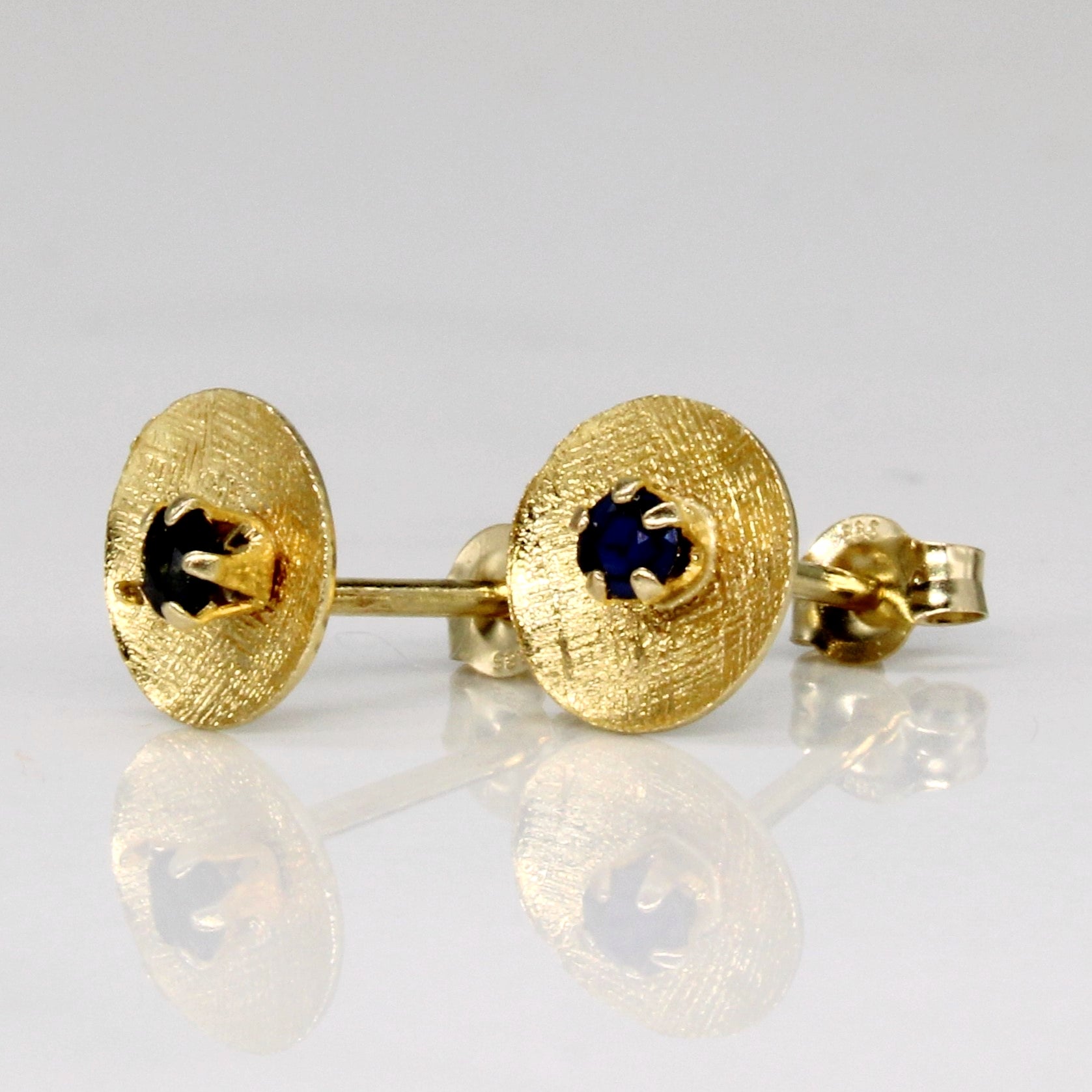 Sapphire Stud Earrings | 0.09ctw |