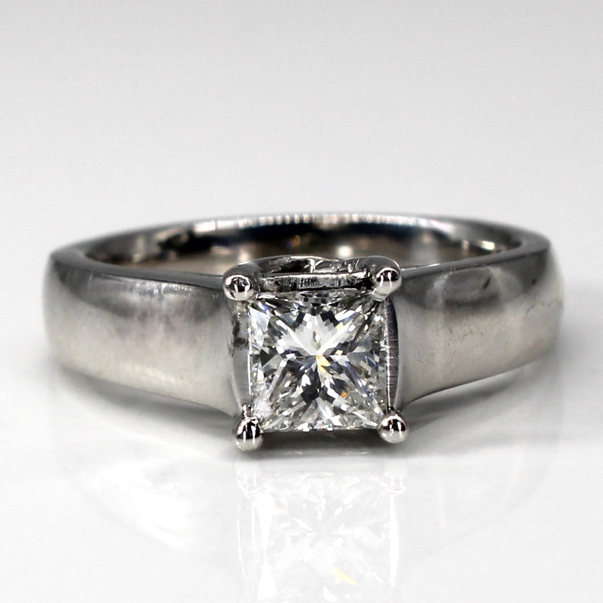 Princess Canadian Diamond Engagement Ring | 0.71ct VS1 H | SZ 5.5 |