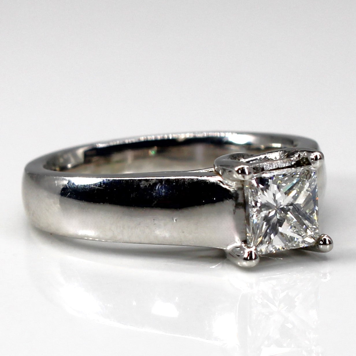 Princess Canadian Diamond Engagement Ring | 0.71ct VS1 H | SZ 5.5 |