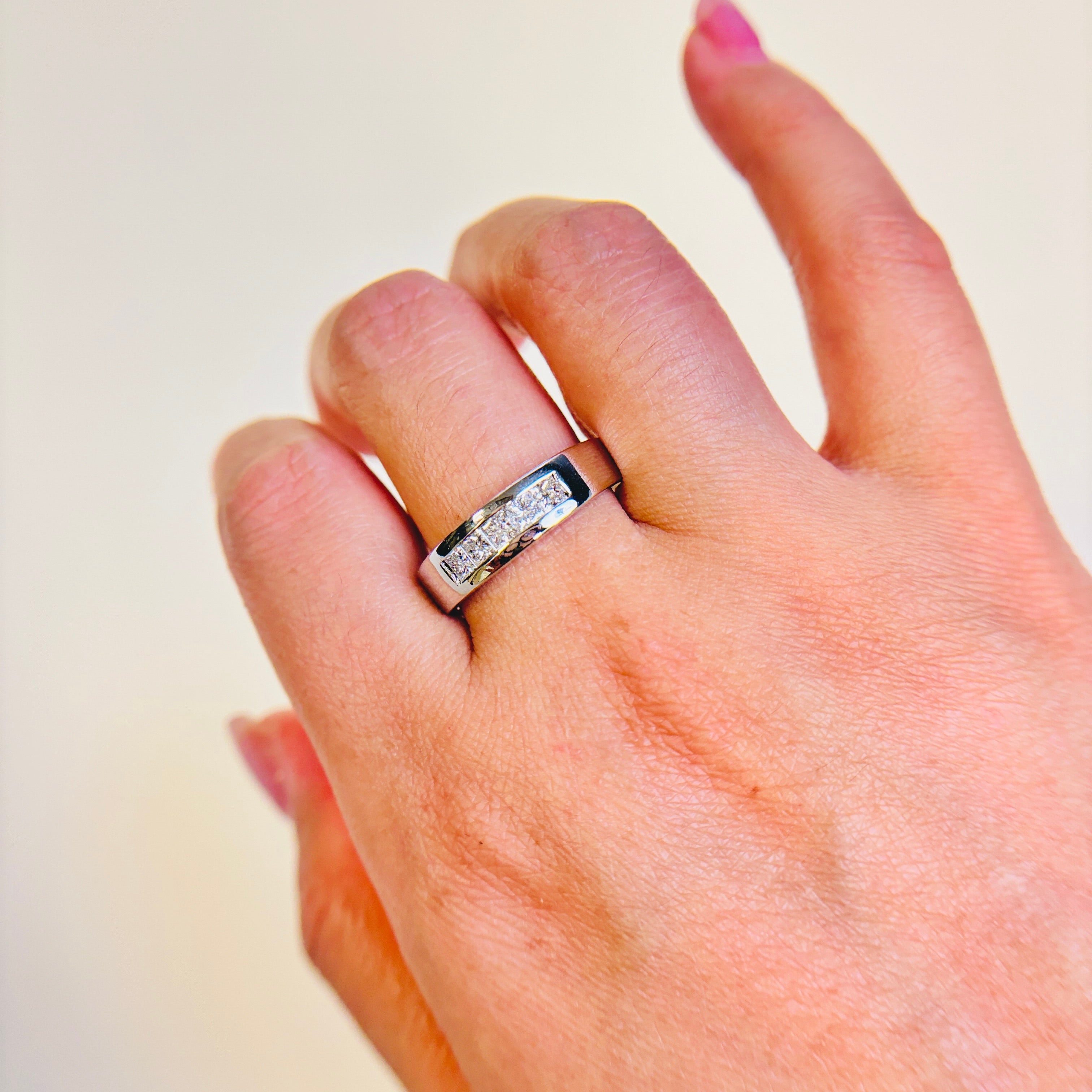 14k White Gold Diamond Band | 0.70ctw | SZ 11.5
