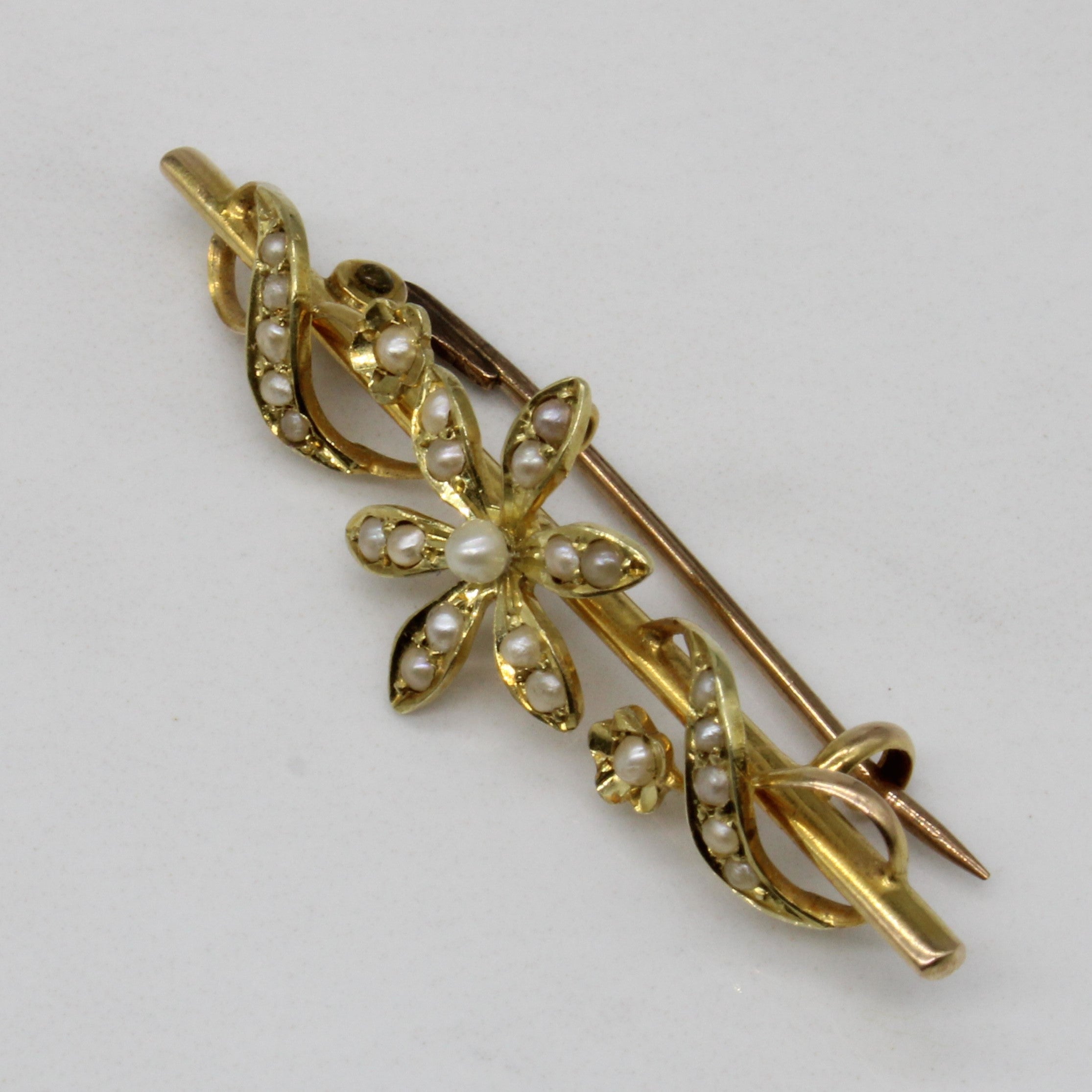 Pearl Flower Brooch