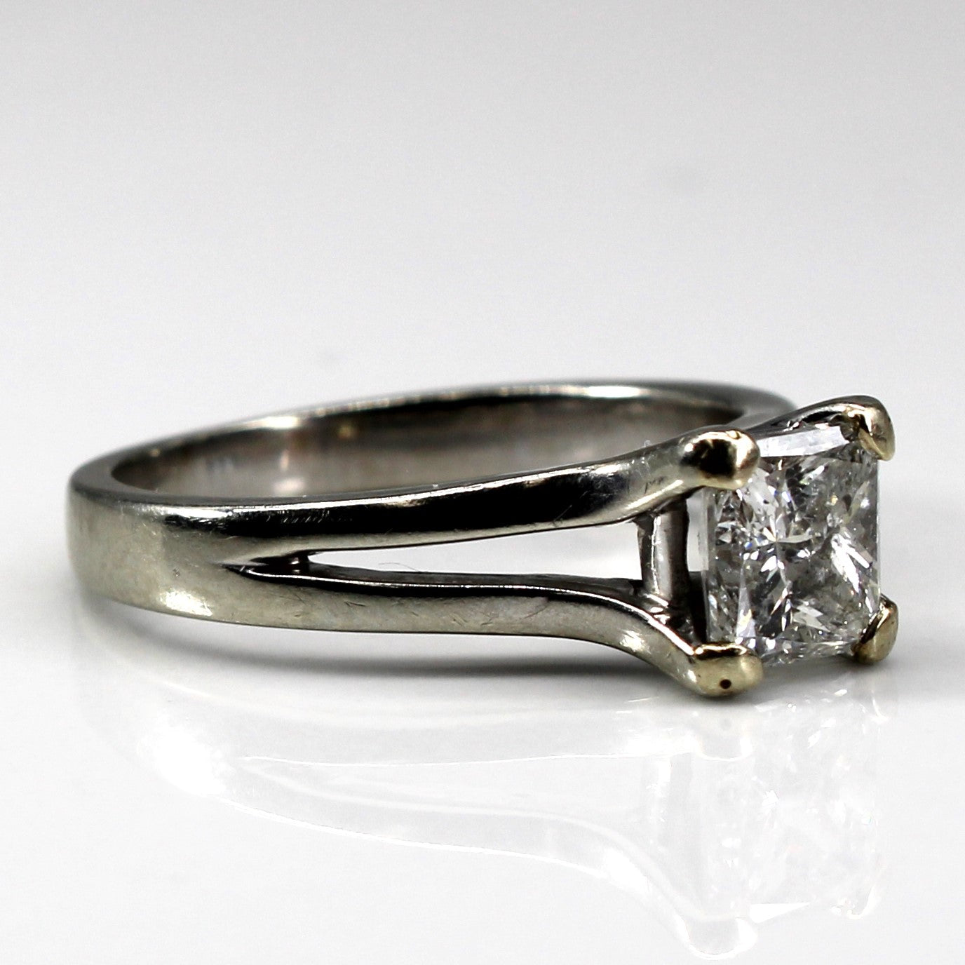 Solitaire Princess Canadian Diamond Ring | 1.24ct I1 G/H | SZ 7 |