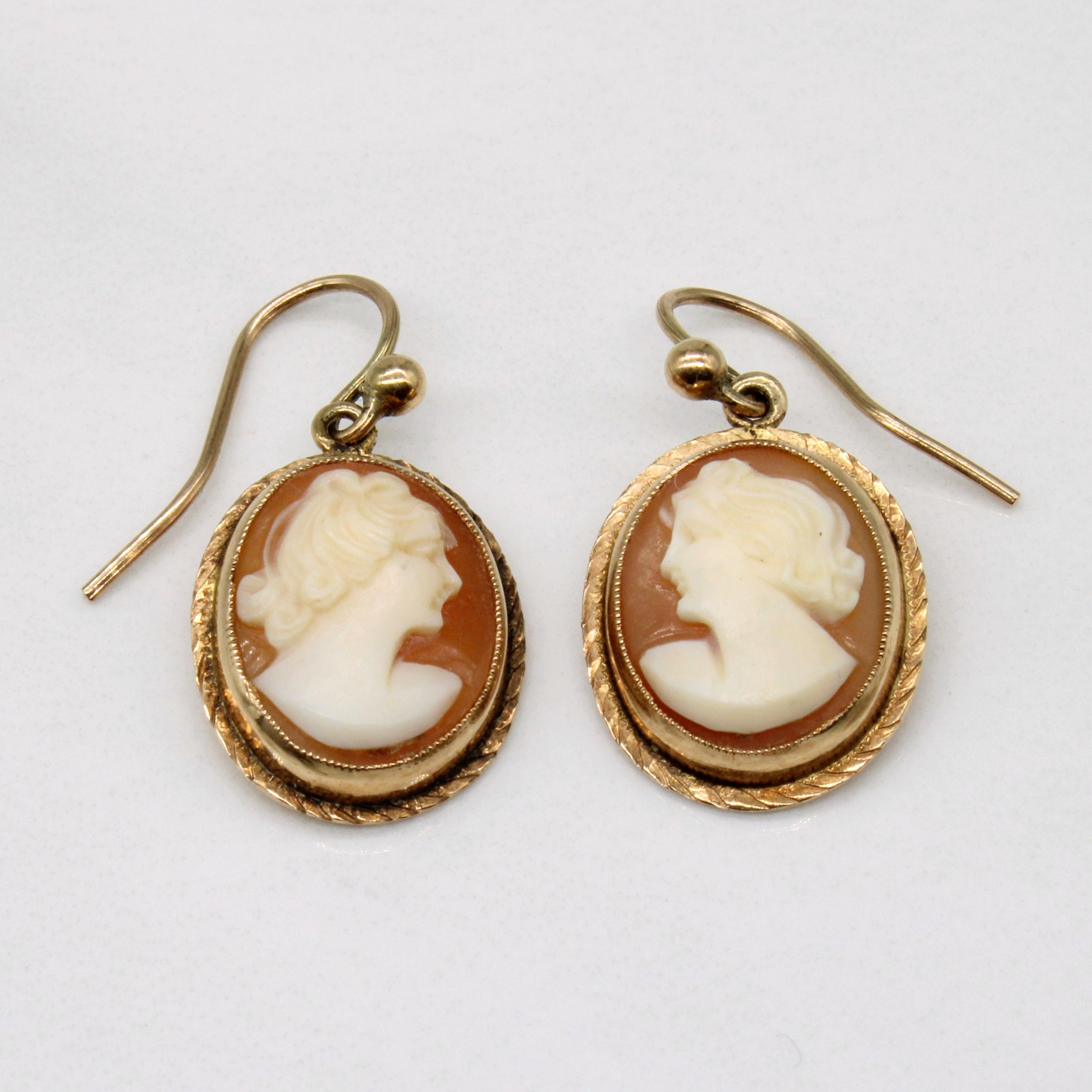 Boucles d'oreilles camée coquillage | 5,00 ctw |