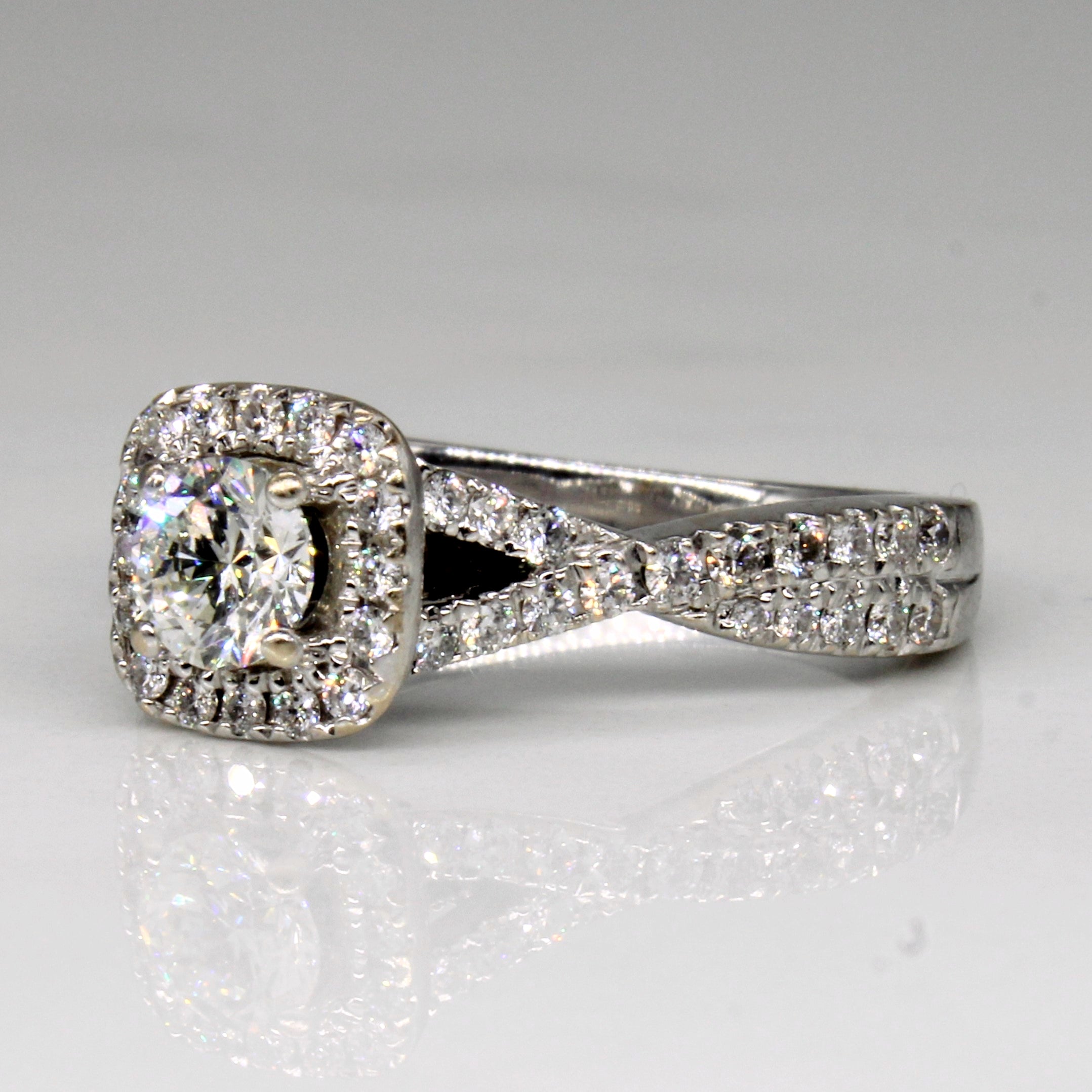 VERA WANG Diamond & Synthetic Sapphire Engagement Ring | 1.05ctw, 0.10ctw | SZ 6.25 |