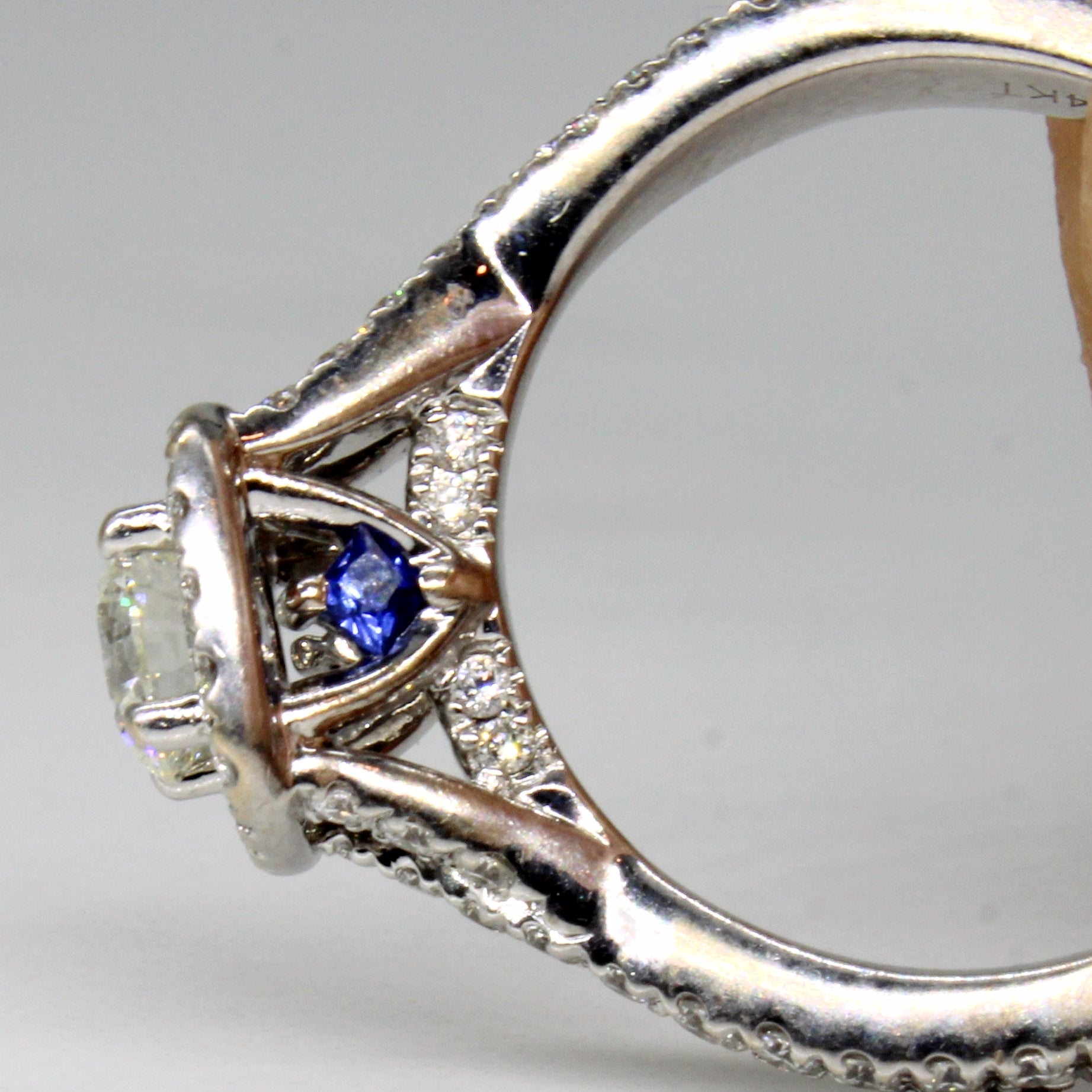 VERA WANG Diamond & Synthetic Sapphire Engagement Ring | 1.05ctw, 0.10ctw | SZ 6.25 |