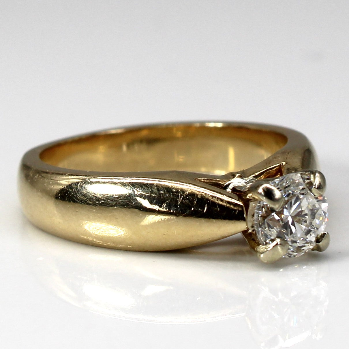 Bague solitaire en diamant | 0,61 ct I1 G/H | Taille 6 |