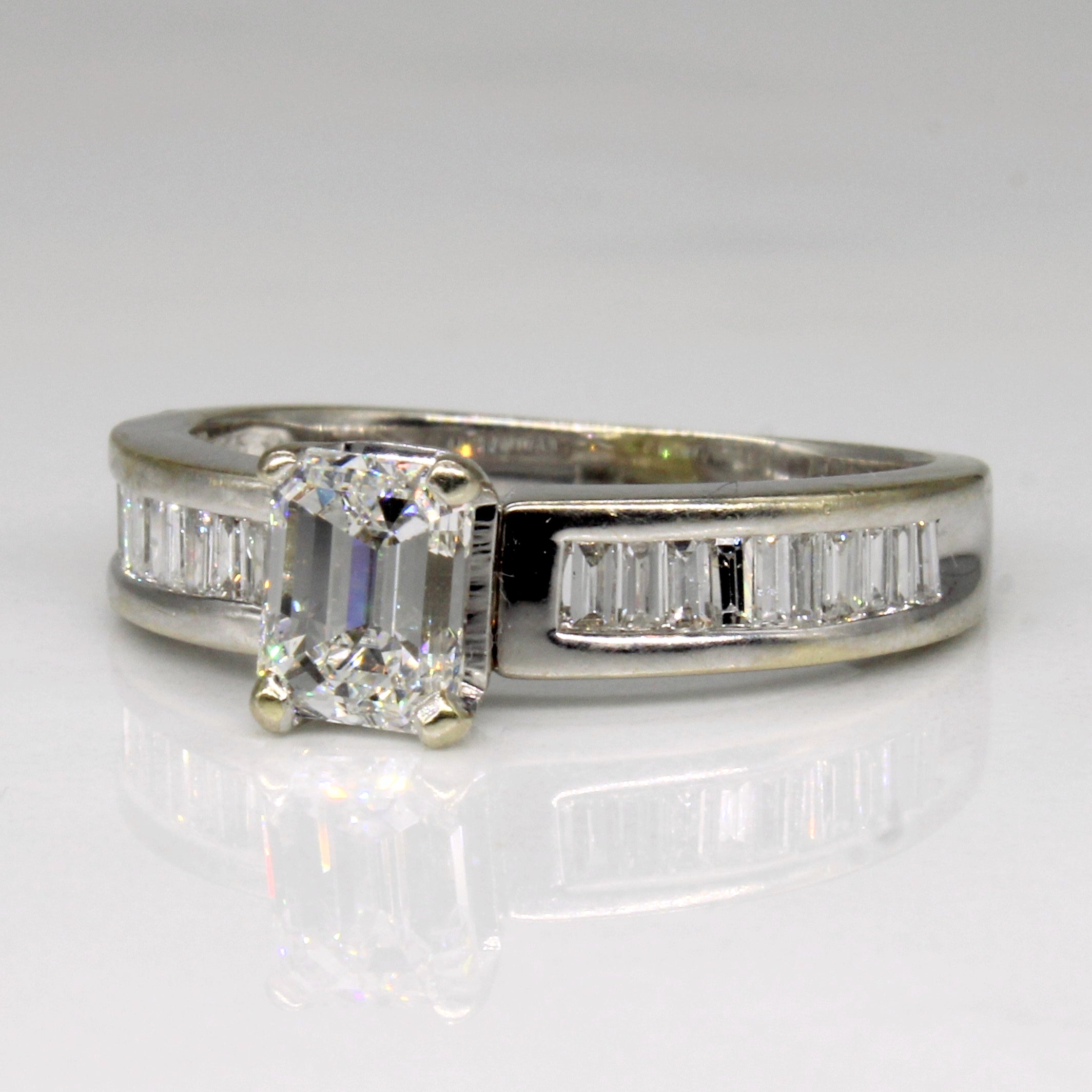 Emerald Cut Diamond Engagement Ring | 1.20ctw | SZ 6.25 |