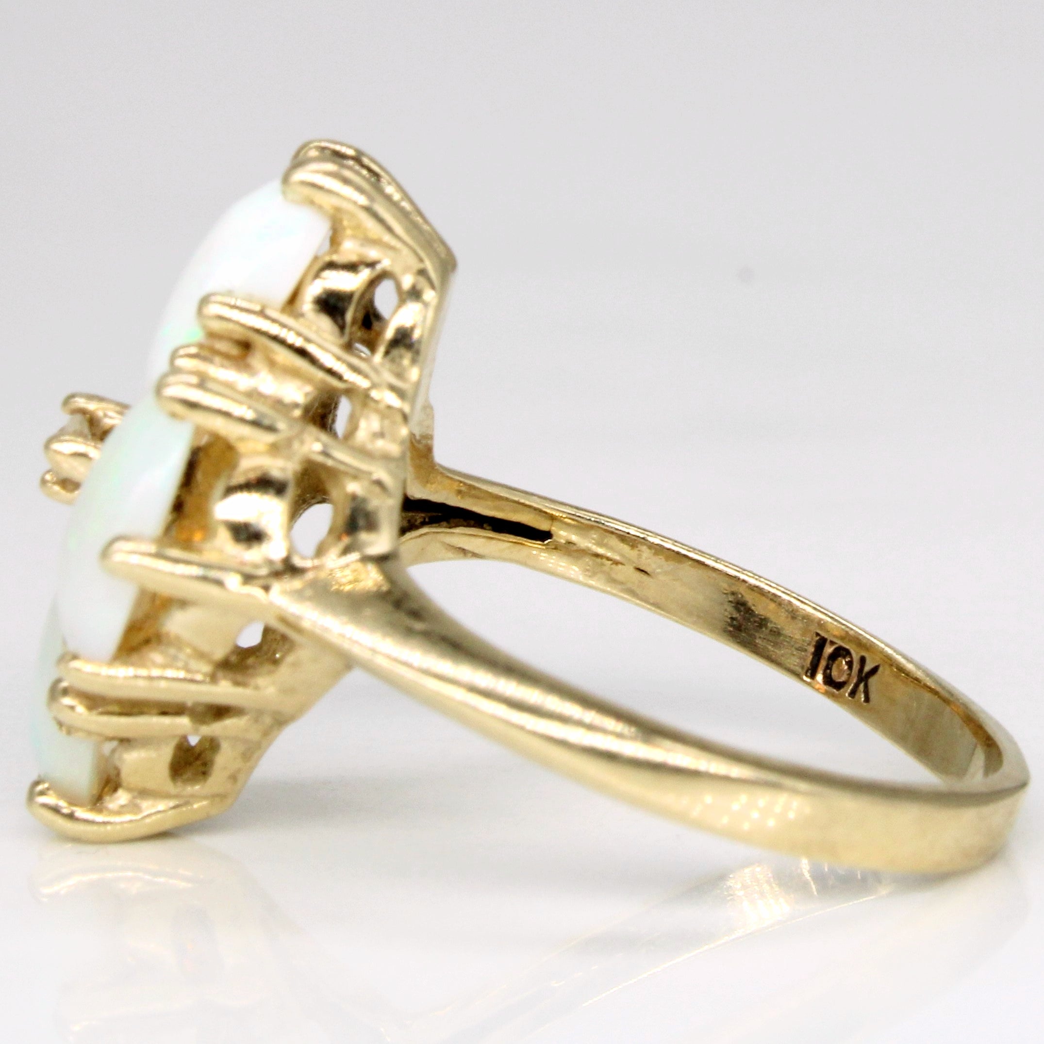 Opal & Diamond Cocktail Ring | 1.60ctw, 0.01ct | SZ 4.75 |