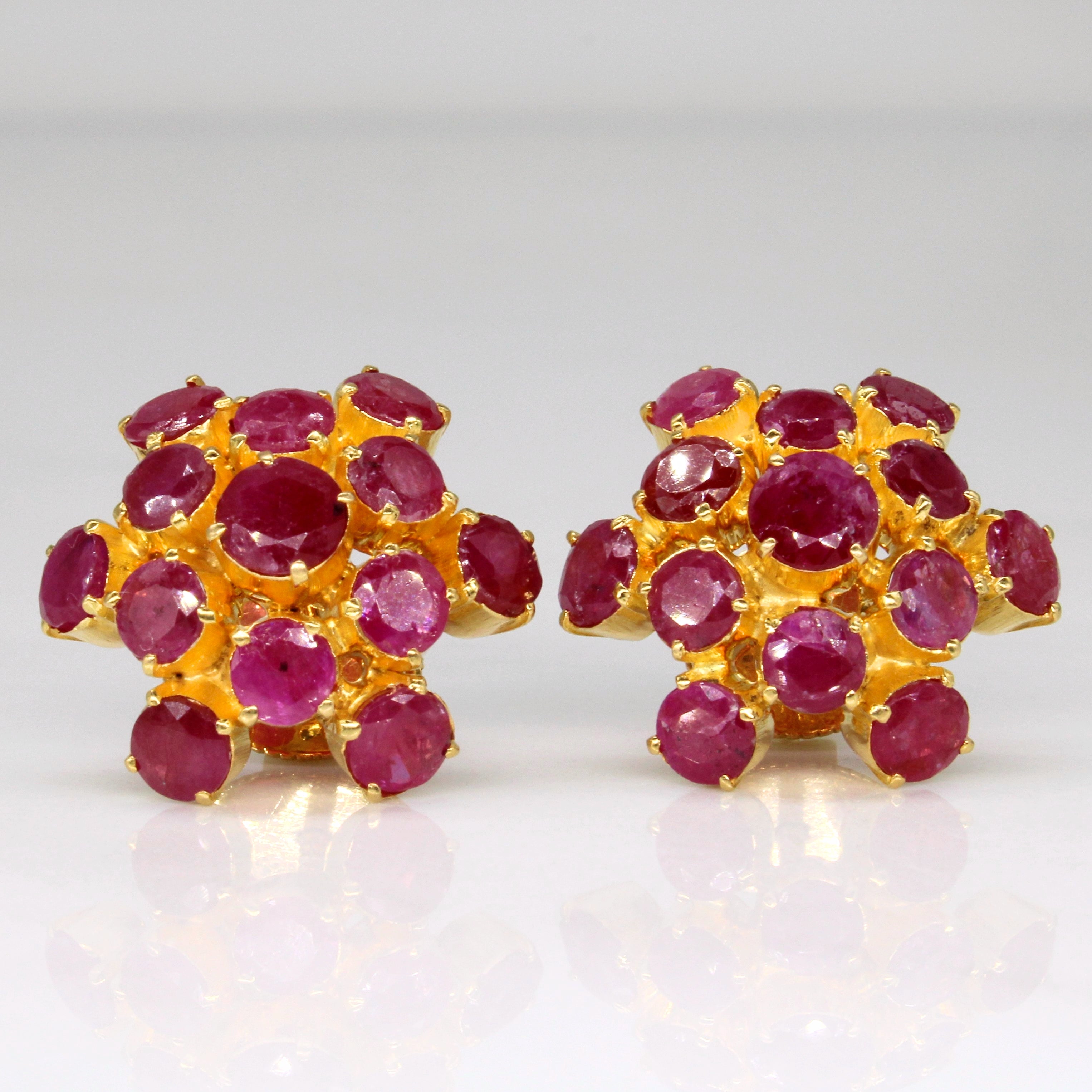 Glass Filled Ruby Earrings | 7.50ctw |