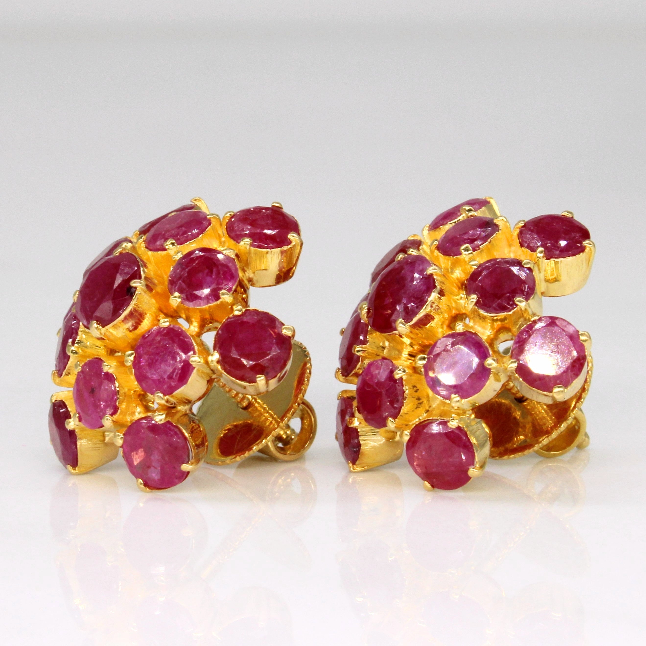 Glass Filled Ruby Earrings | 7.50ctw |