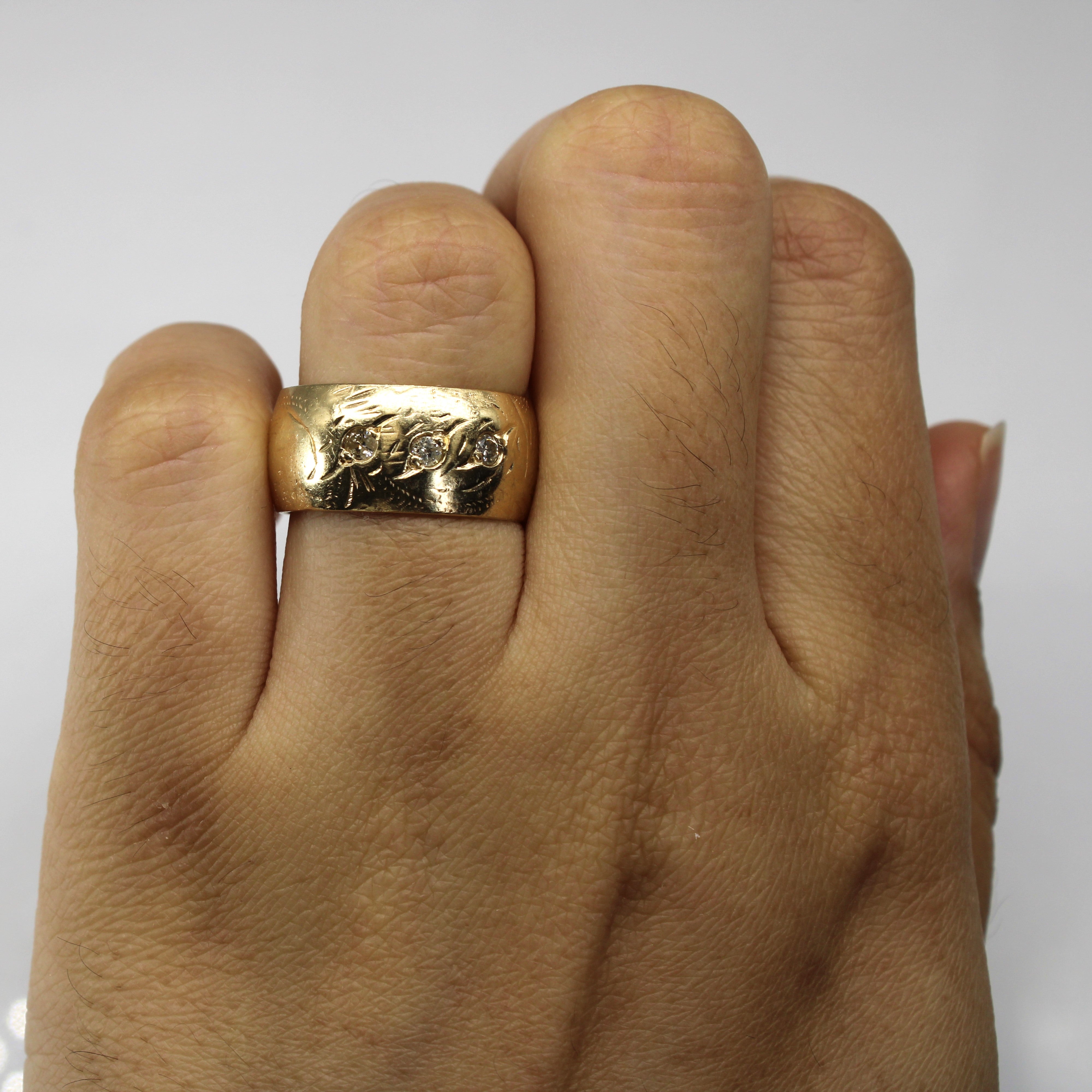 Flush Set Diamond Band | 0.12ctw | SZ 6 |