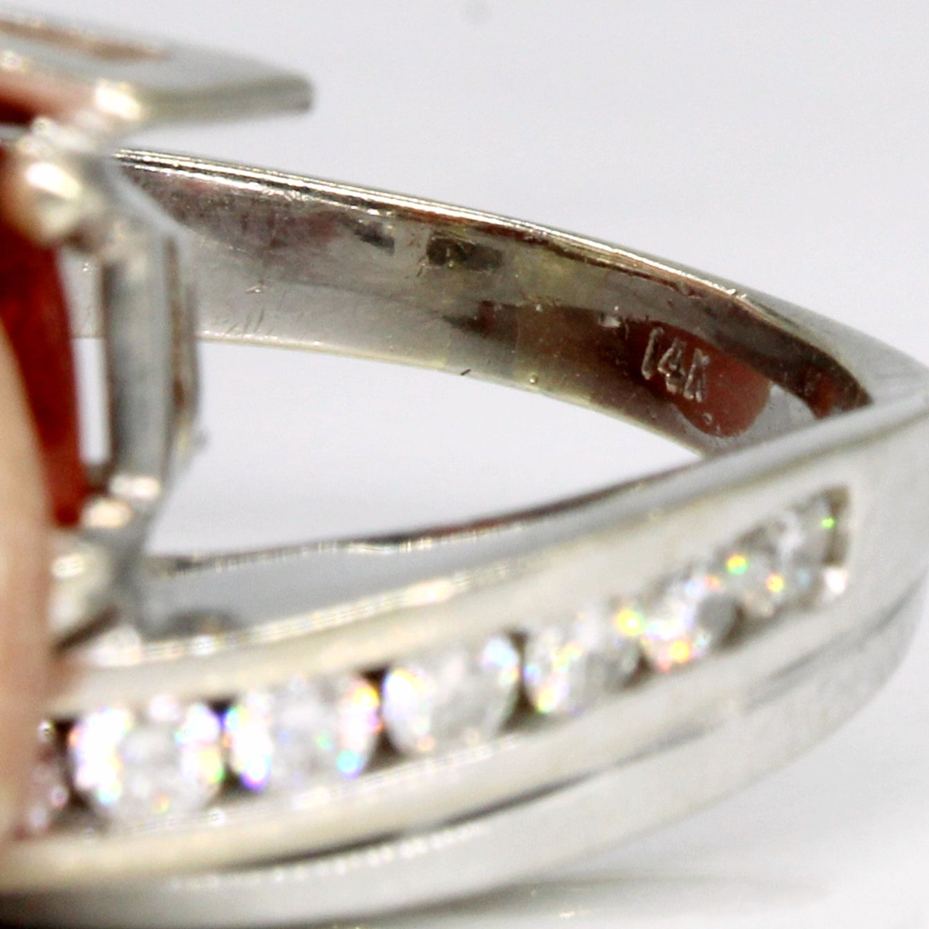 Orange Sapphire & Diamond Cocktail Ring | 2.10ct, 0.40ctw | SZ 7.25 |