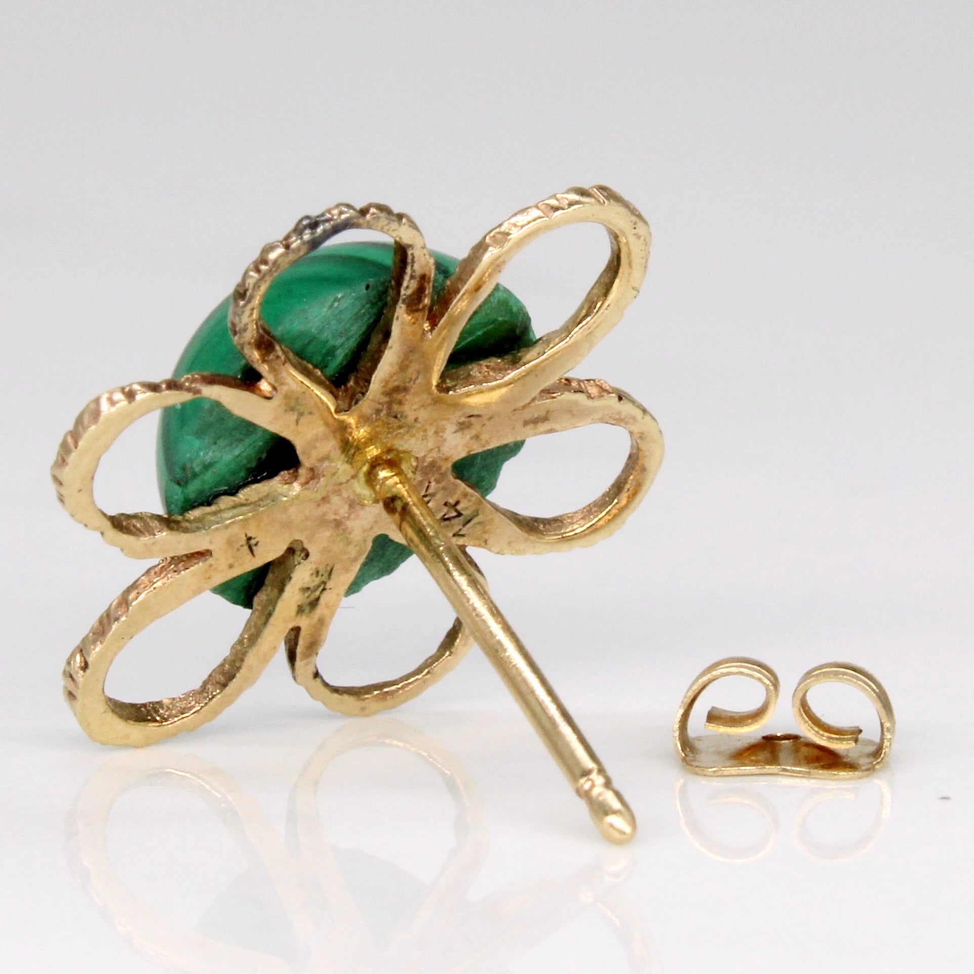 Malachite Flower Earrings | 11.00ctw |