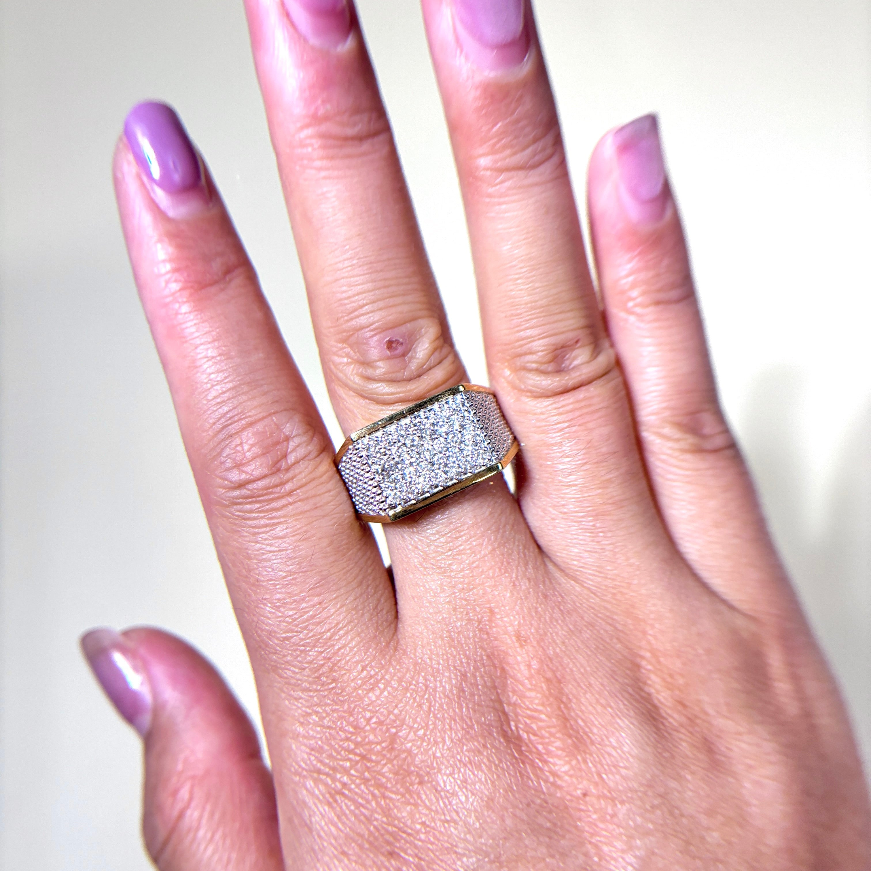 10k Yellow Gold Diamond Ring | 0.70ctw | SZ 10.25