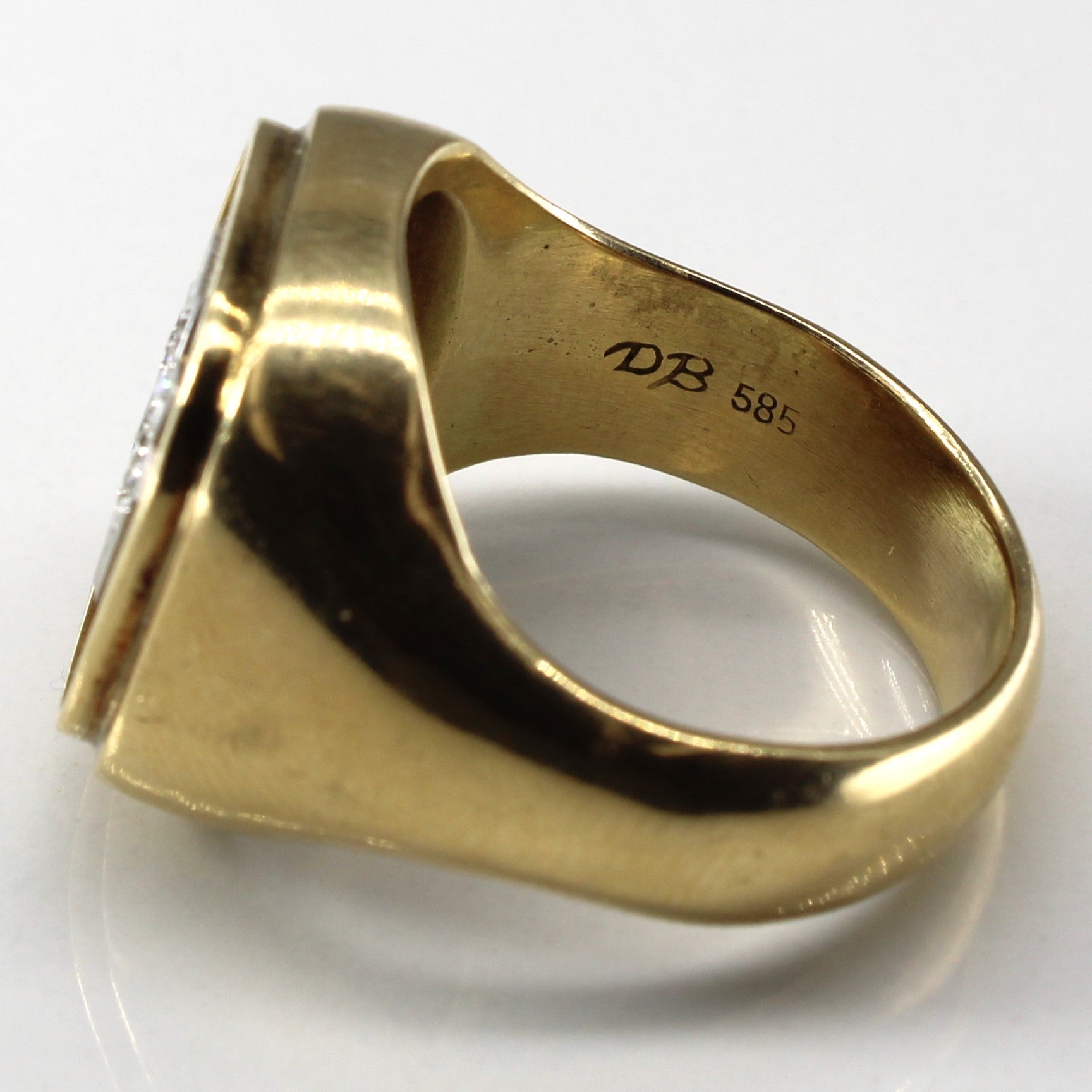 Cluster Diamond Heavy Gold Ring | 0.27ctw | SZ 10.25 |