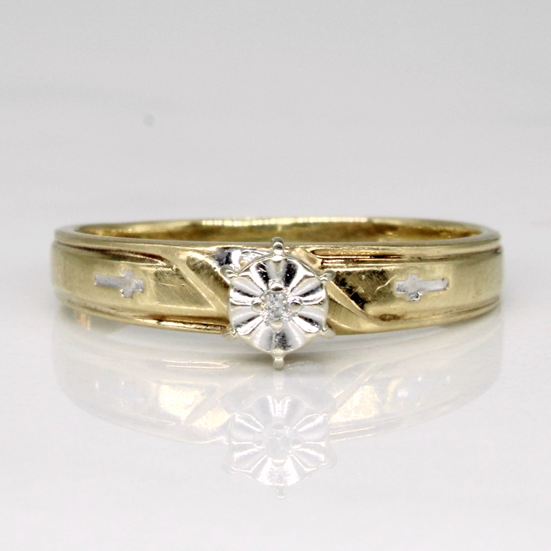 High Set Diamond Ring | 0.002ct | SZ 7.25 |